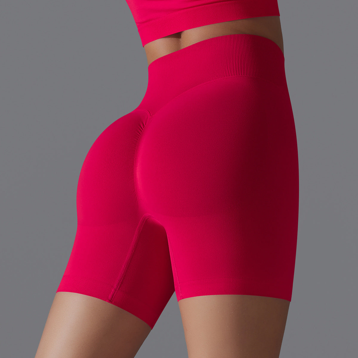Summer High Waist Hip Lift Fitness Pants Women Sports Belly Contracting Cycling Tights Peach Hip Yoga Short
