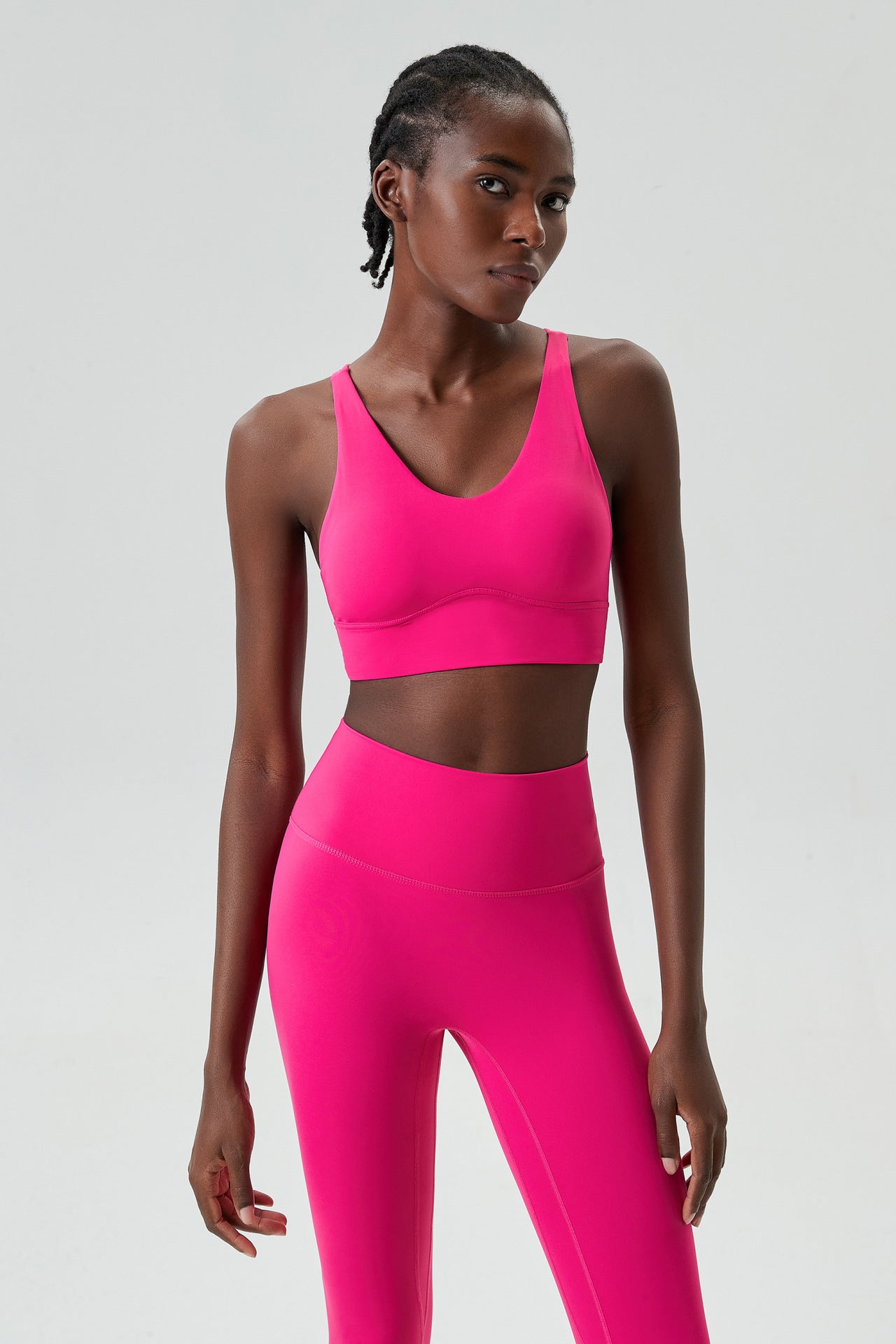 Medium Tenacity Kitten Ear Water Drop Cup Sports Underwear Women Beauty Back Aerobics Yoga Vest Fitness Sports Bra
