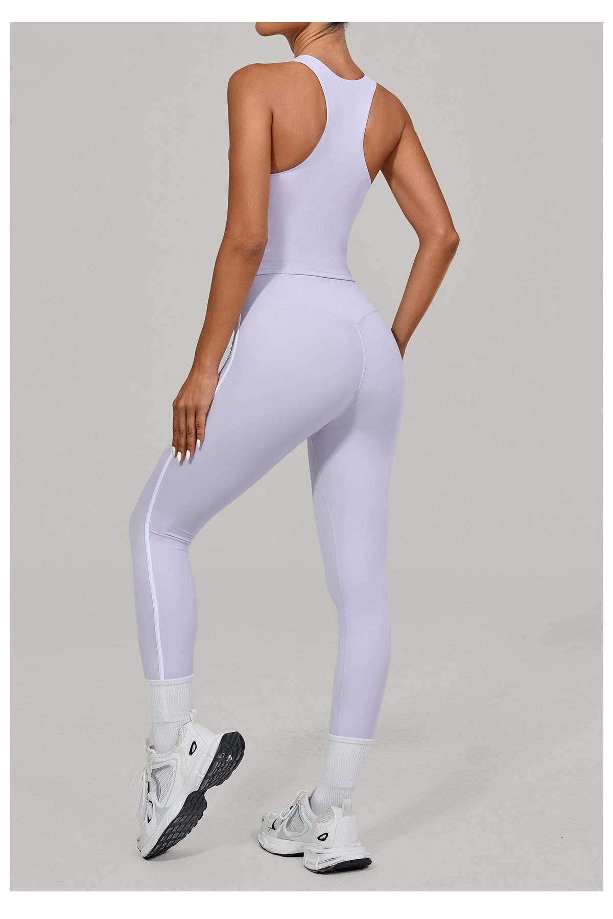 Nude Feel Yoga Suit High Waist Tight Yoga Clothes Women Quick Drying Running Outdoors Sports Fitness Clothes Two Piece Set