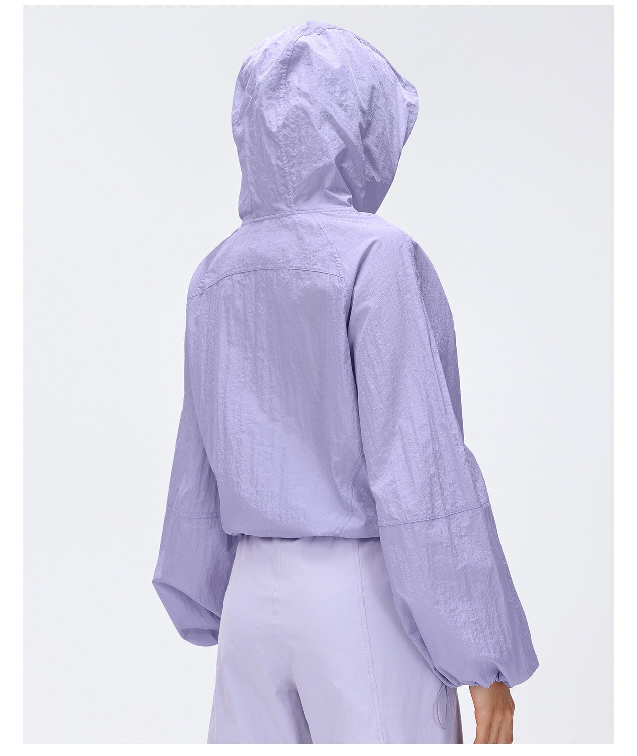 Spring Half Zipper Hooded Sports Windbreaker Women Short Loose All Match Outdoor Running Fitness Clothes Coat