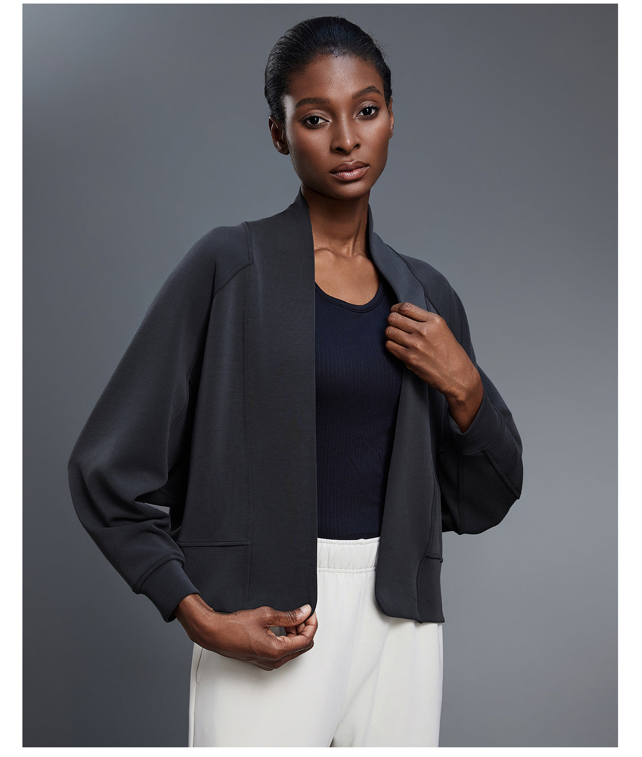 Personalized Shawl Cardigan Coat Idle Wild Casual Sports Long Sleeve Top