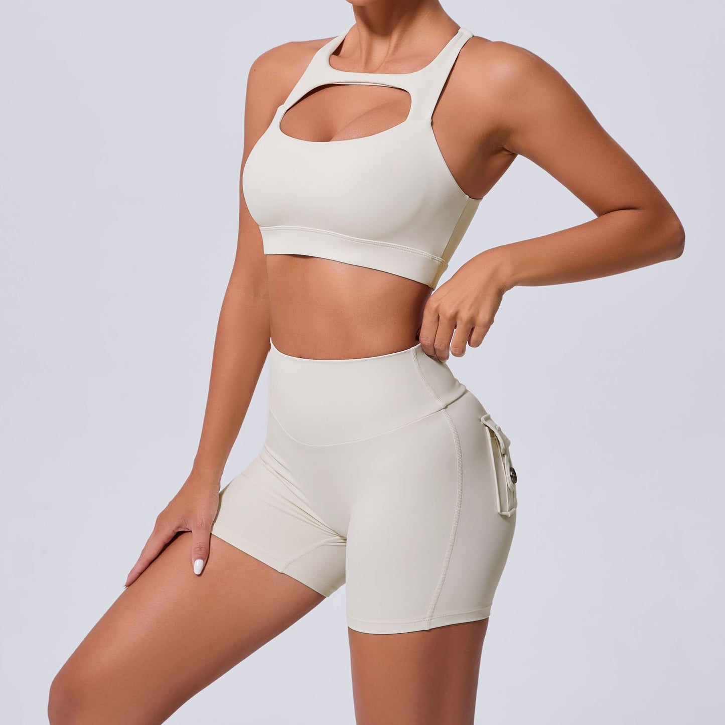 Hollow Out Cutout Beauty Back Tight Yoga Vest Sports Underwear Shockproof Top Pilates Running Outdoors Workout Clothes