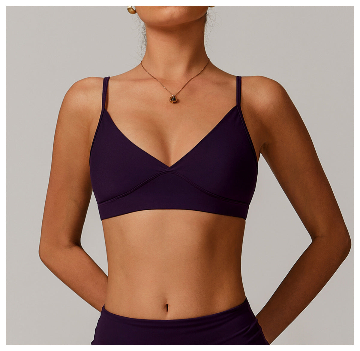 Sollinarry Sustainable Recycled Beauty Back Yoga Bra Outer Wear Running Exercise Underwear Tight Quick Drying Workout Top