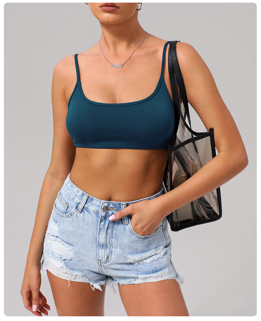 Beauty Back Exercise Underwear Nude Feel Yoga Bra Running Fitness Top Strap Yoga Clothes for Women