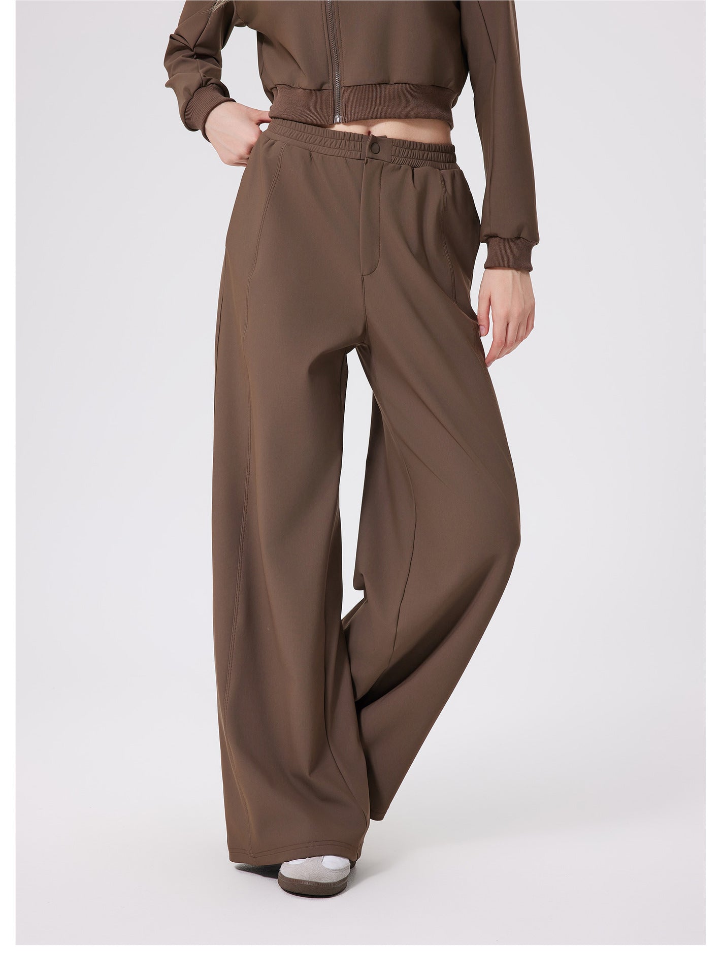 Autumn Winter Lightweight Fleece lined Charging Outdoor Casual Trousers Windproof Fitness Sports Woven Pants Heat Preservation Warm