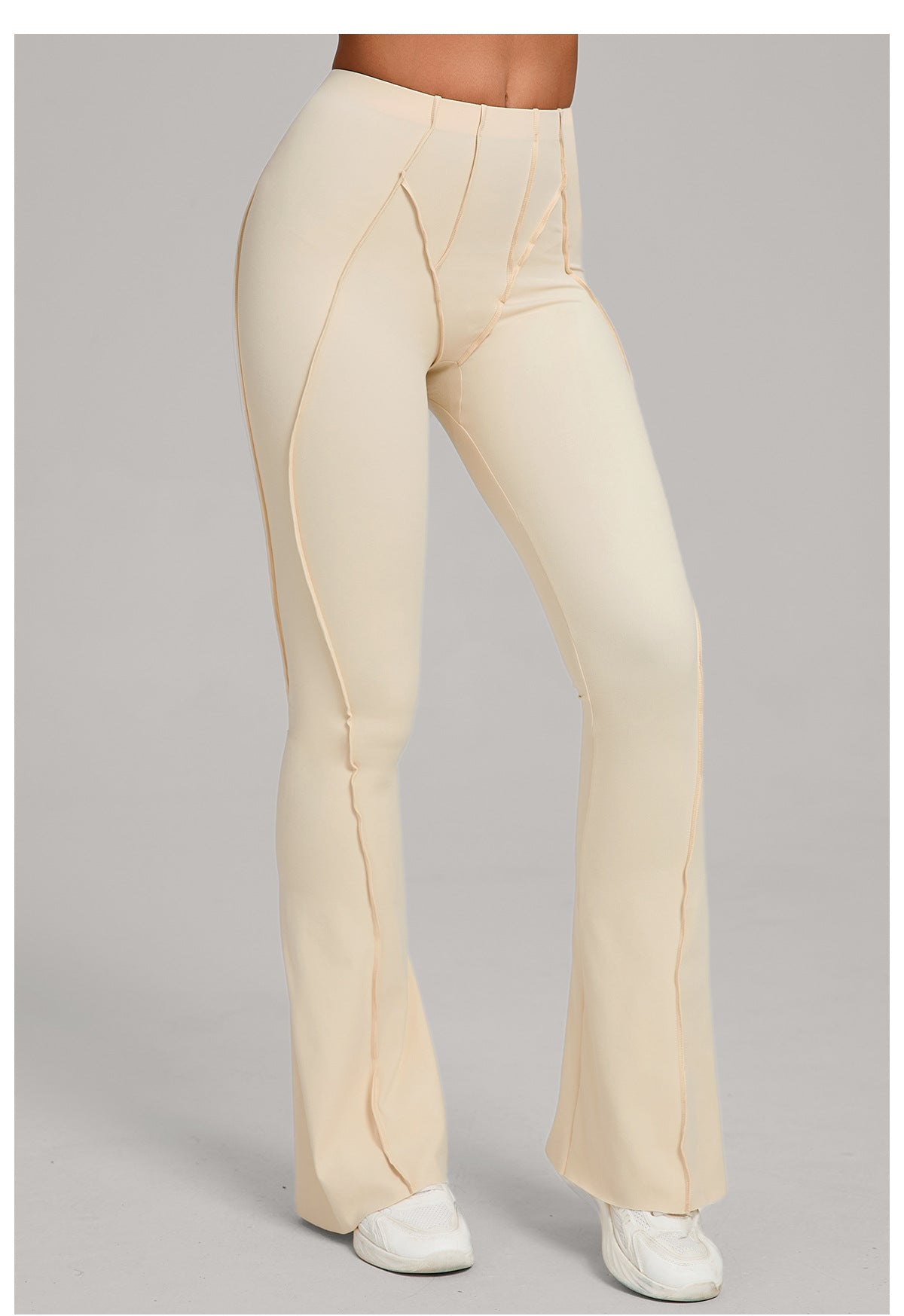 Wide Leg Tight Brushed Hip Lifting Yoga Bell Bottom Pants Dance High Waist Bootcut Casual Sports Pants