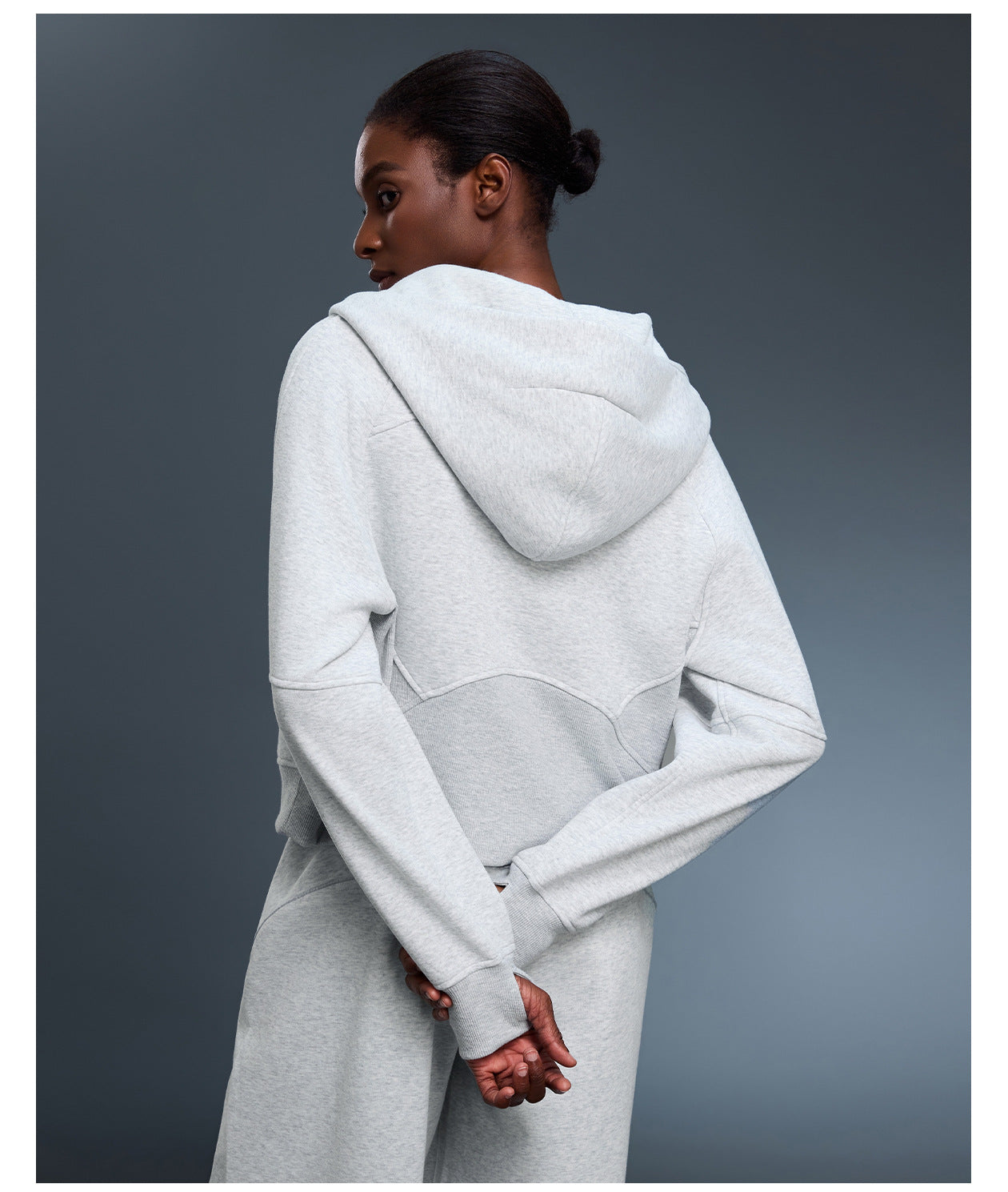 Autumn Winter Hooded Cardigan Sweater Women Fleece Lined Thermal Zipper Coat Youthful Looking Loose Casual Sports Top