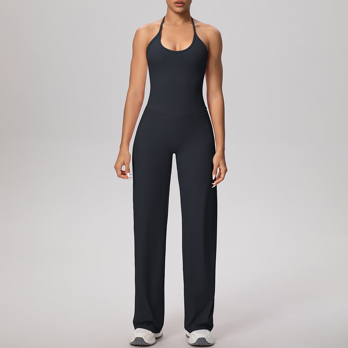 Cloud Sense Lace Strap Yoga Vest Fitness Pants Running Baggy Straight Trousers Fitness Yoga Wear Suit Women