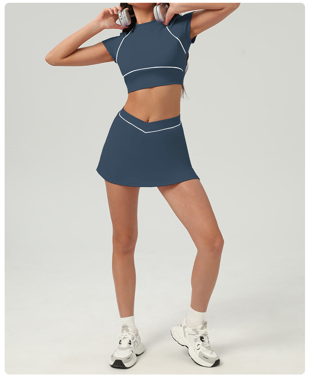 Tennis Sports Pant Sets Outdoor Quick Drying Sports Yoga Women