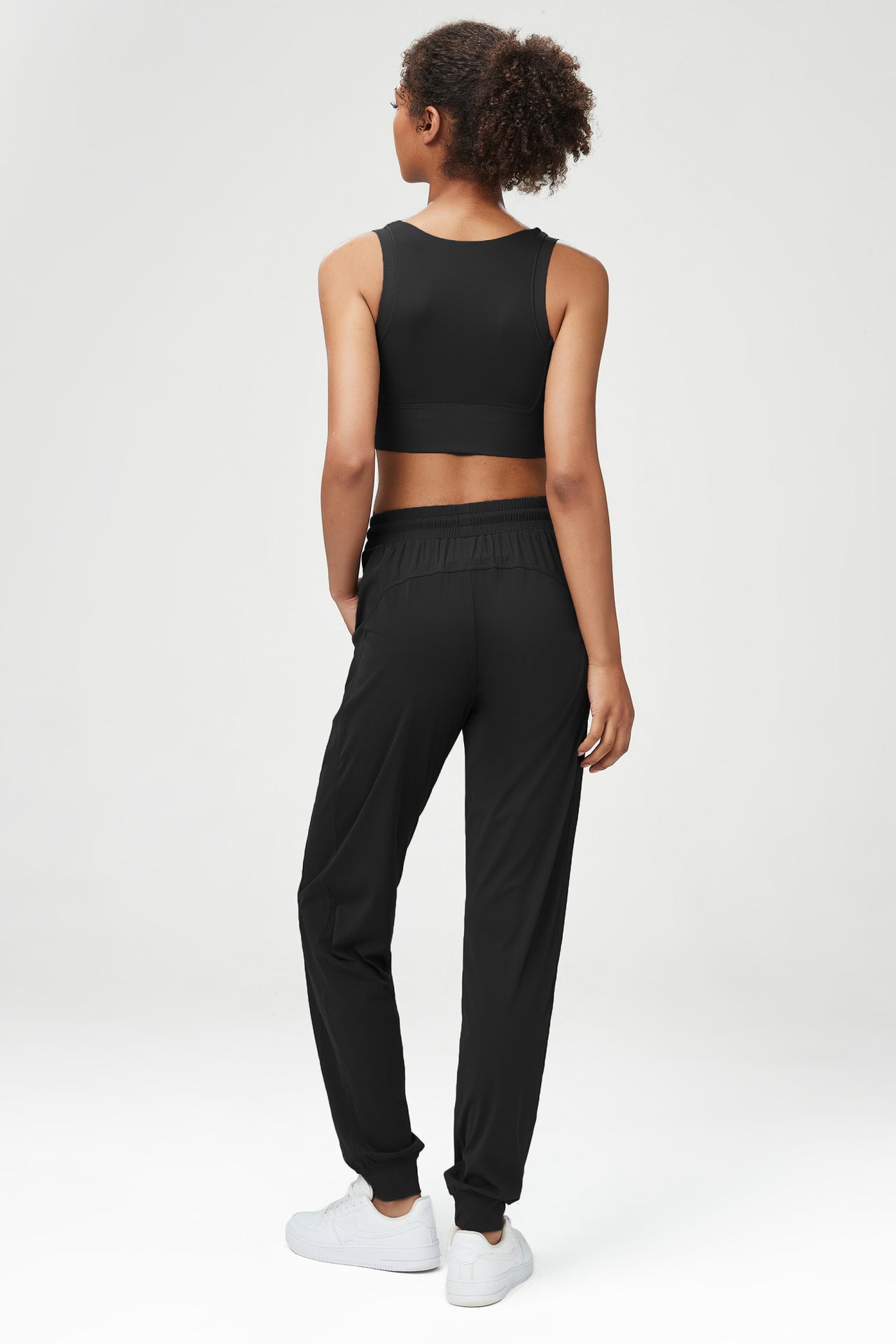 Yoga Wear Suit Women Sports Fitness Suit Slimming Dancing Dress Two Piece Suit