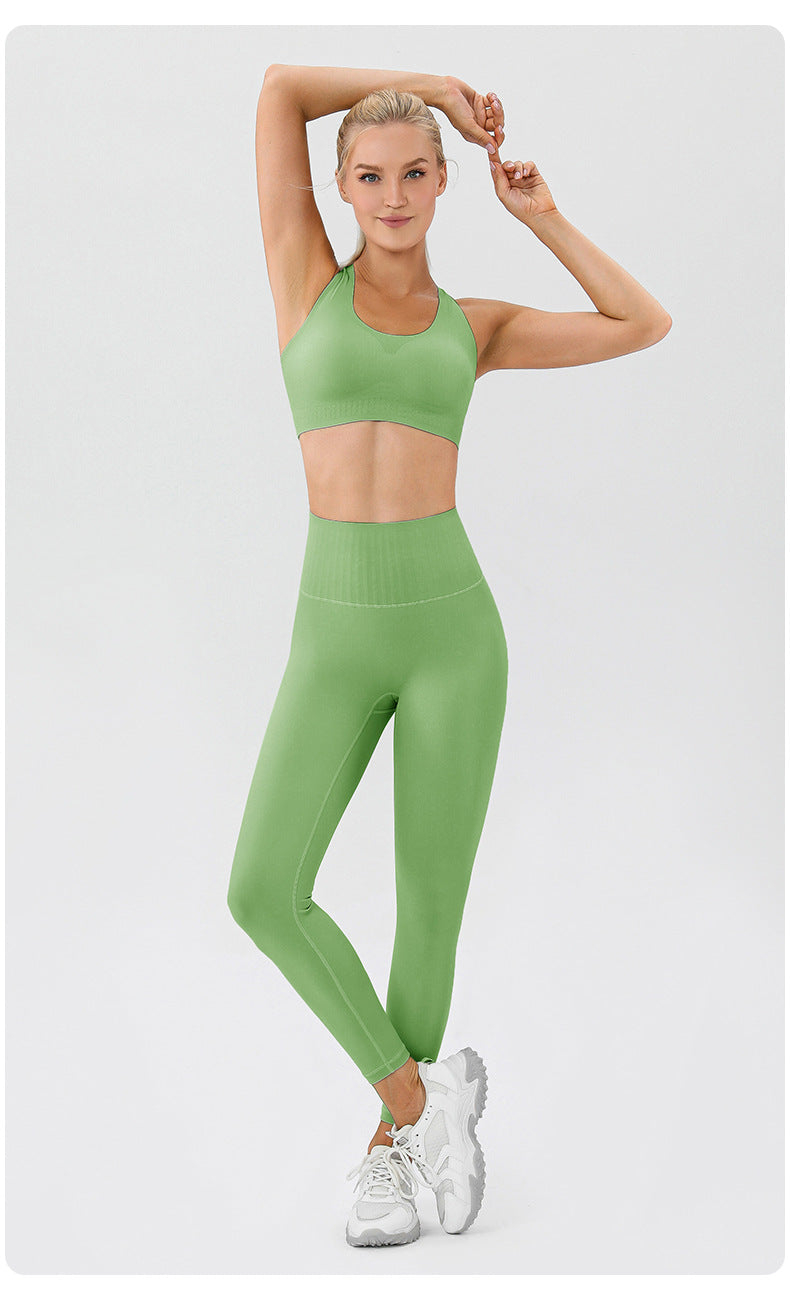 Seamless Fit Yoga Pants Nude Feel High Waist Belly Contracting No Embarrassment Line Hip Lifting Fitness Sports Pants