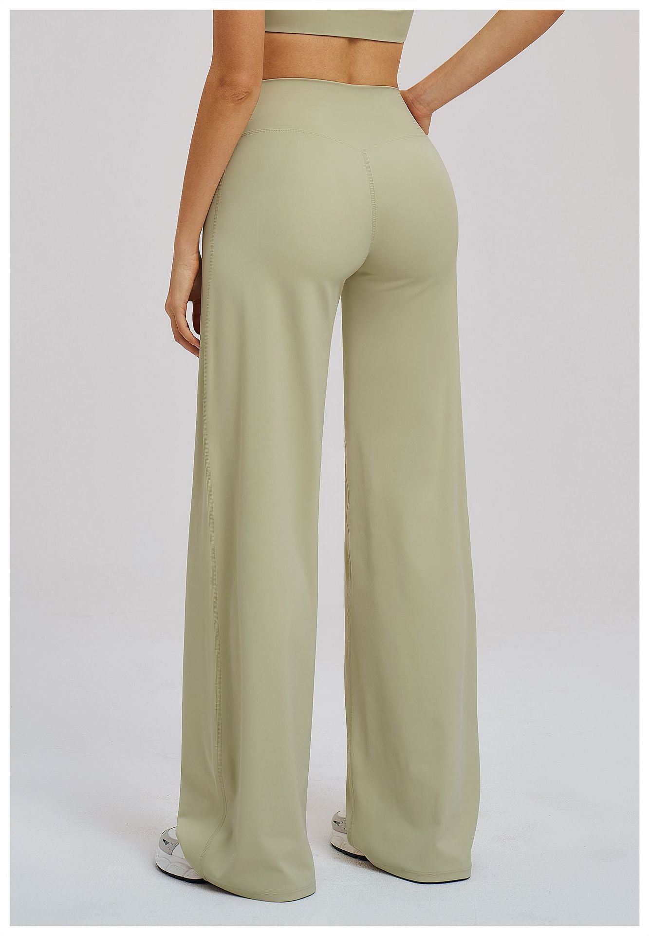 Brushed Casual Wide Leg Pants Cross Waist Brushed Loose Pants Outdoor Running Sports Wide Leg Pants