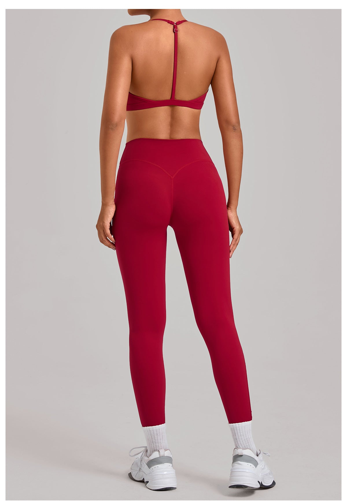 Tight Yoga Hollow Out Cutout out Beauty Back Shockproof Sports Running Fitness Casual Yoga Two Piece Sets