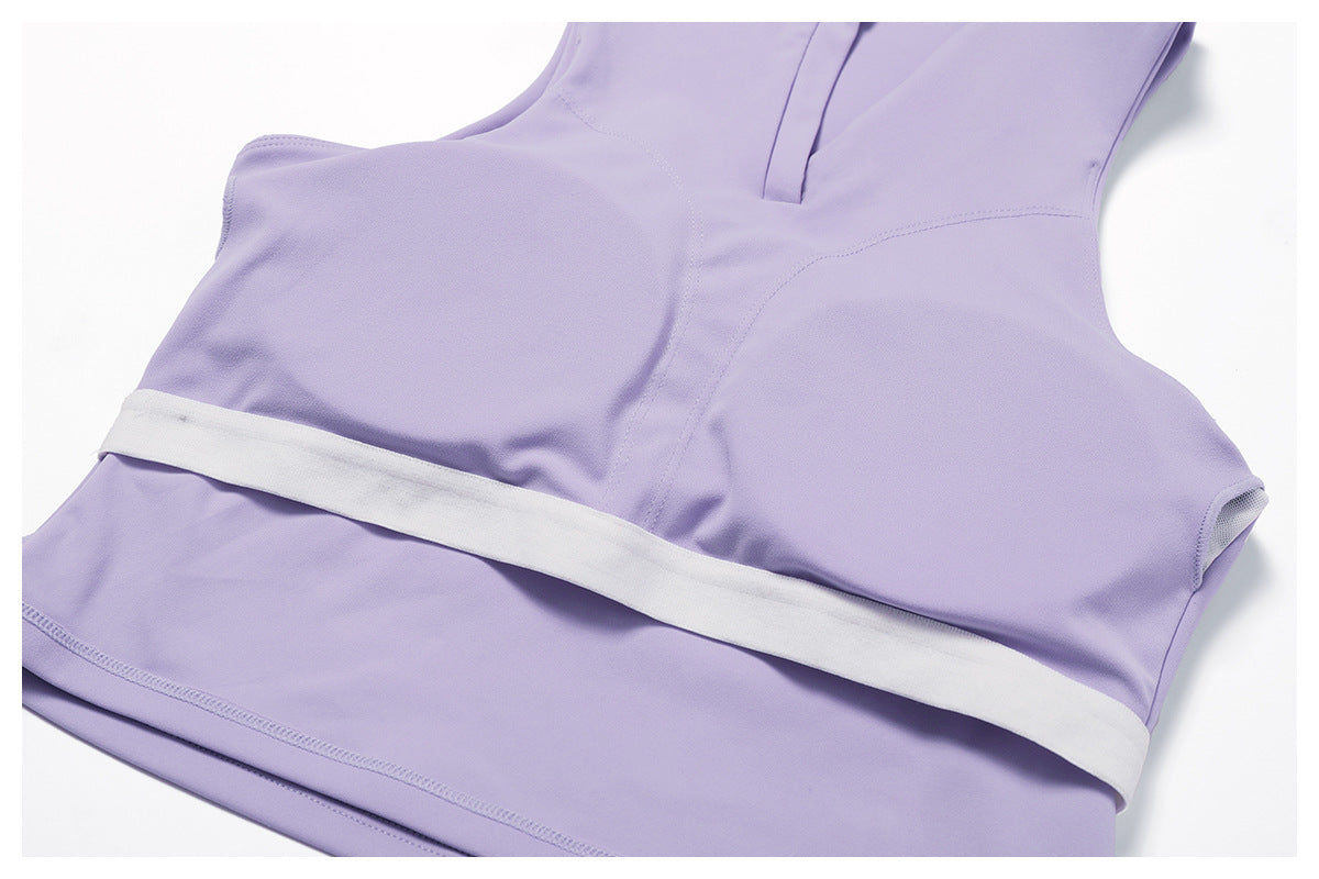 Sollinarry Nude Feel Tight Sports Vest Women Running Tennis Workout Clothes Top Polo Collared Sweatshirt Women