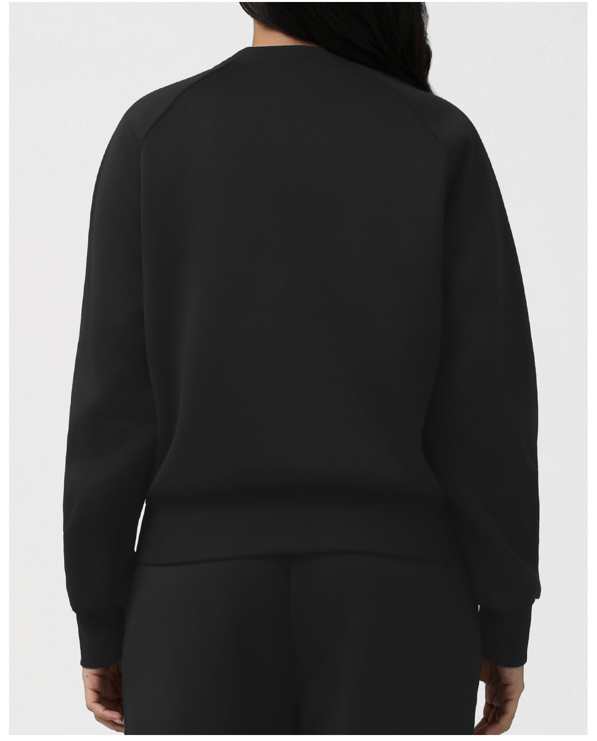 Autumn Winter Fleece Lined Sports Sweater Women Letter Graphic Long Sleeve Casual Warm Top Loose Thin Fitness Clothes