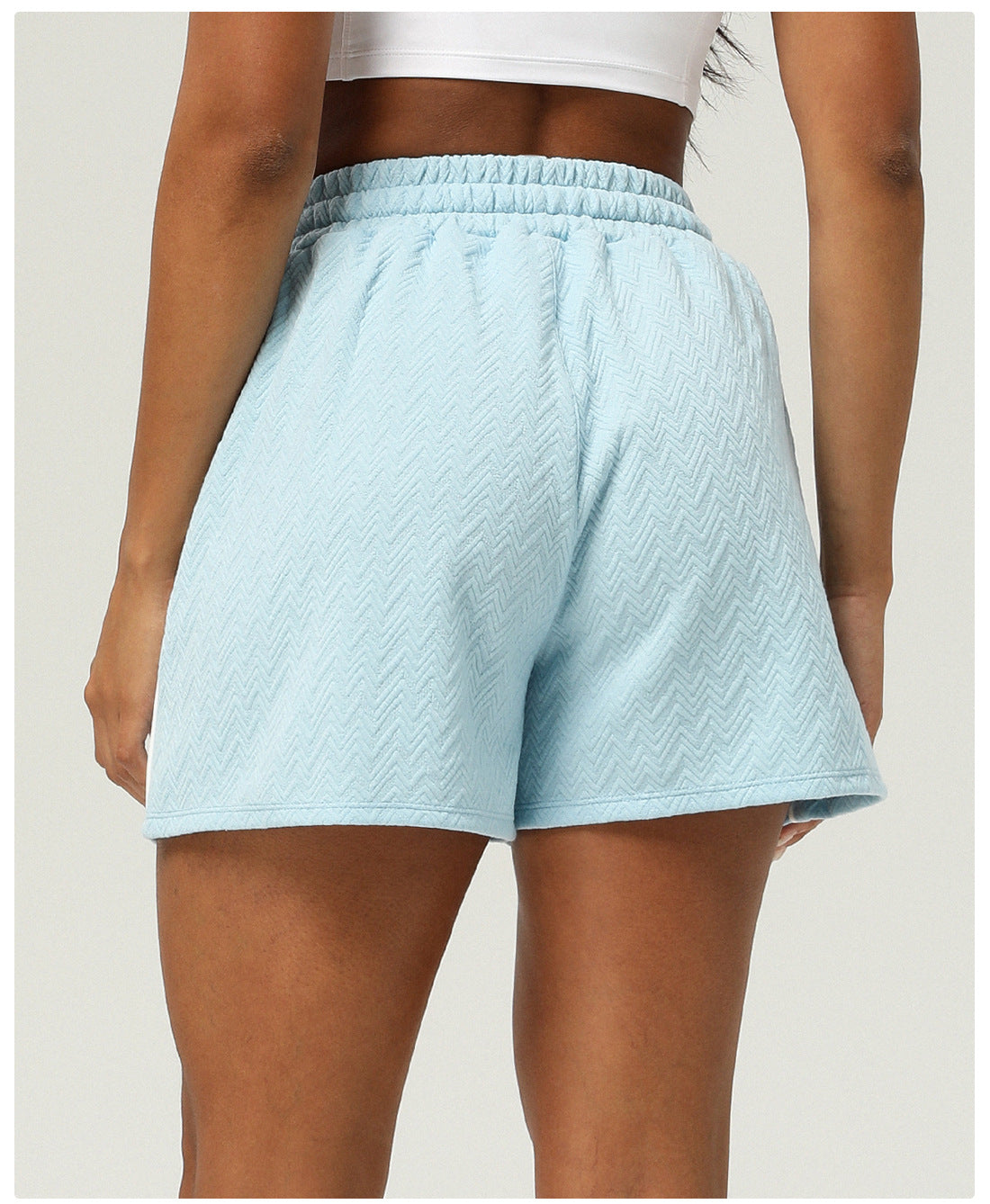 Sports Casual Shorts Pocket High Waist Yoga Shorts Women Drawstring Outdoor Running Shorts