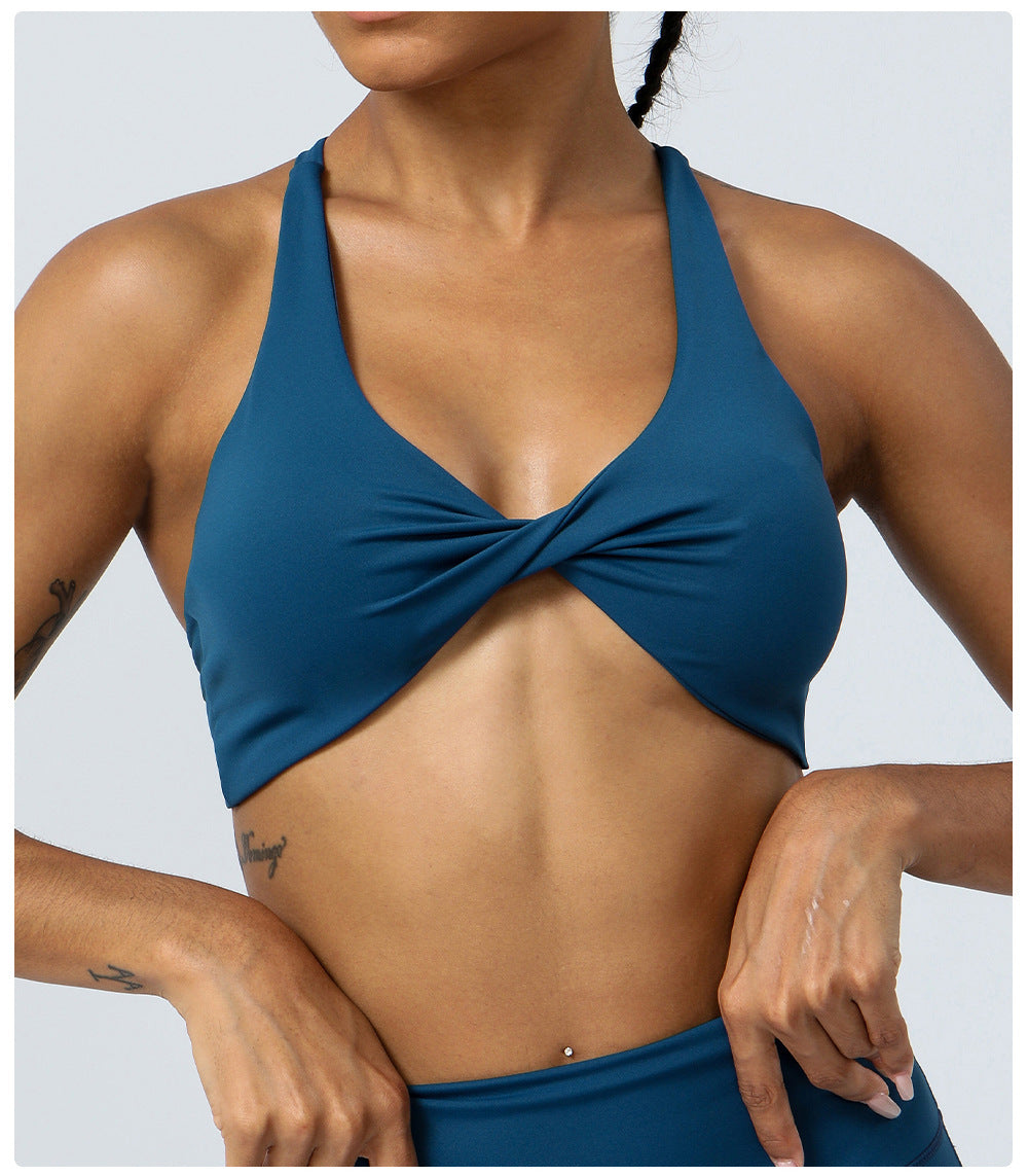 Nude Feel Yoga Clothes Women Tight Quick Drying Sports Yoga Bra Outdoor Running Beauty Back Workout Underwear