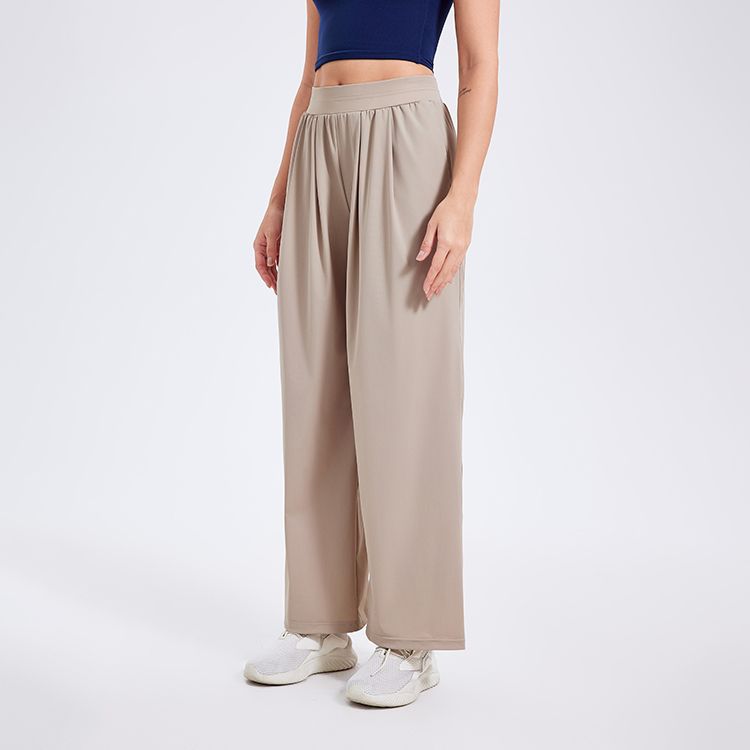 Quick Drying Sports Cool Pants Women Running Loose Fitted Figure Flattering Yoga Sun Protection High Waist Fitness Pants Outdoor