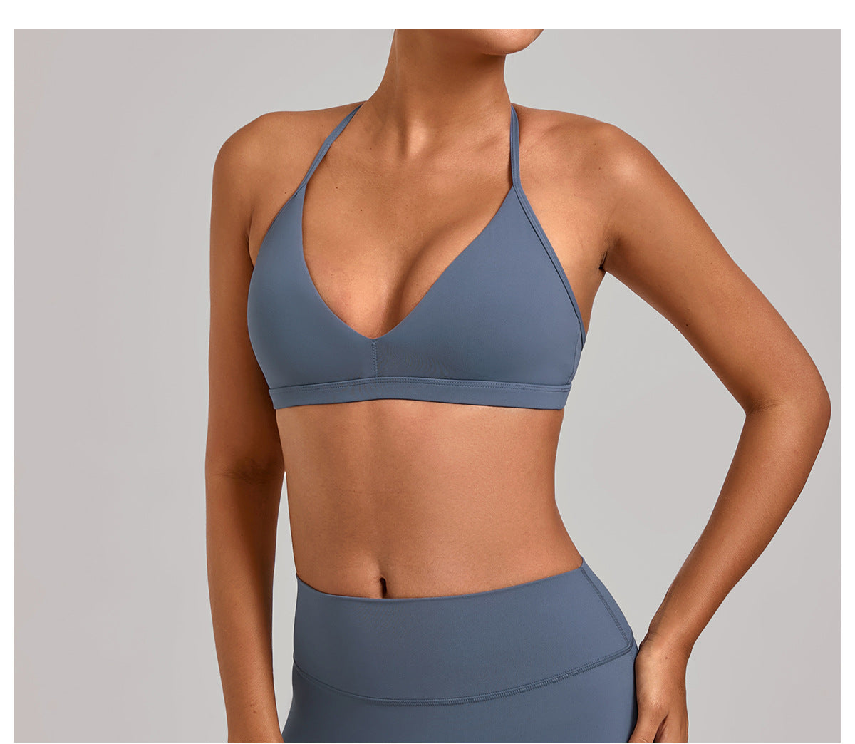 Autumn Sand Adjustable Yoga Bra Hollow Out Cutout out Beauty Back All Match Underwear Fitness Running Sports Bra