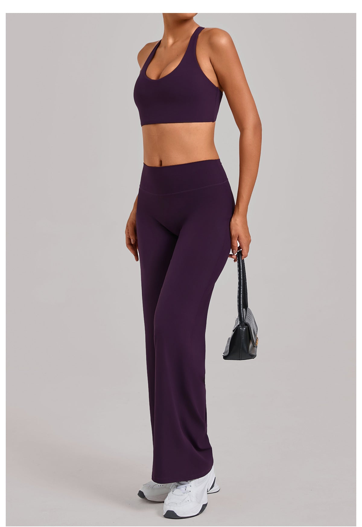Yoga H Shaped Beauty Back Body Hugging Outdoor Running Exercise Fitness Two Piece Sets