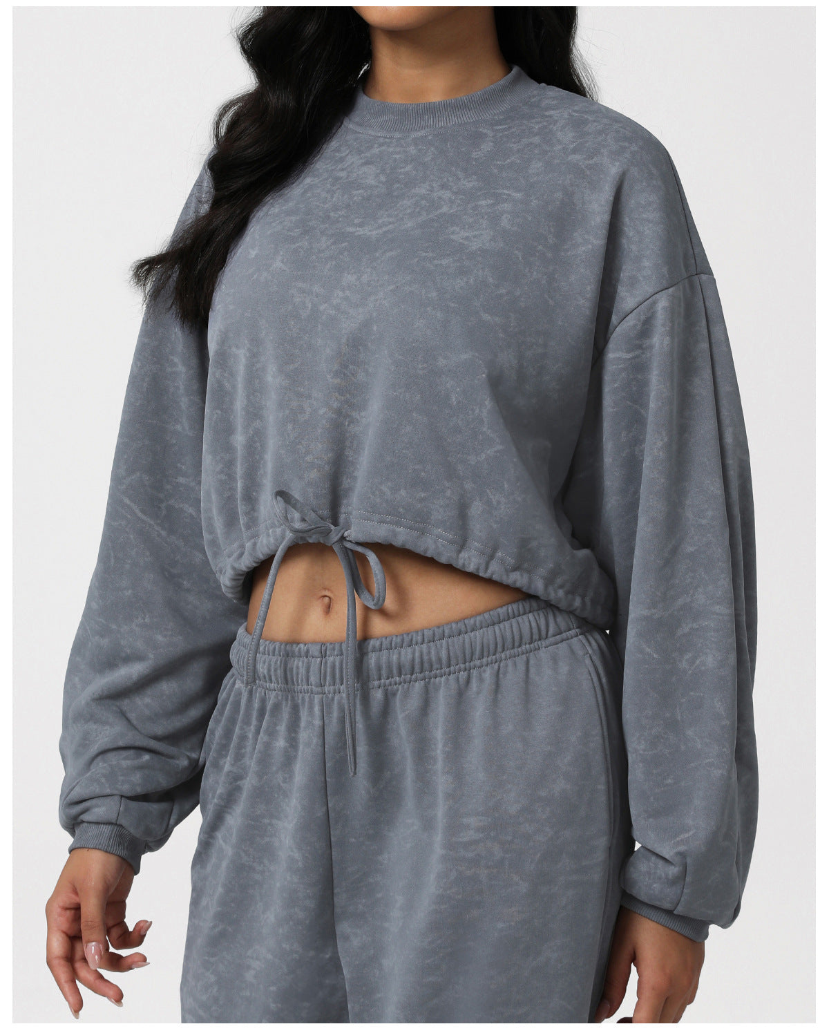 Loose Stylish Long Sleeves Yoga Sweater round Neck Sports Casual Autumn Winter Coat Printed Fitness Pullover