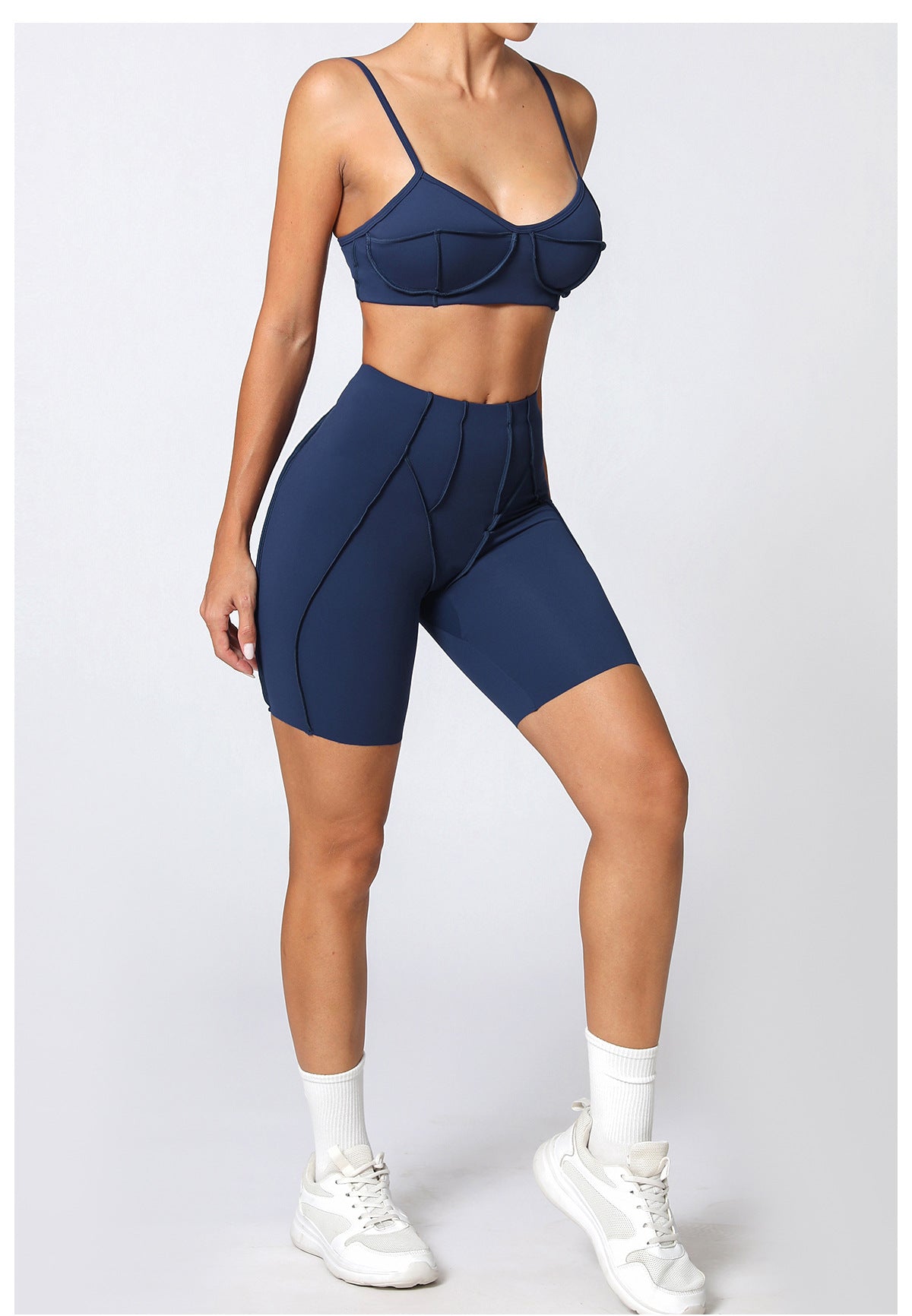 Tight Brushed Yoga Quick Drying Workout Clothes Summer Running Sports Set