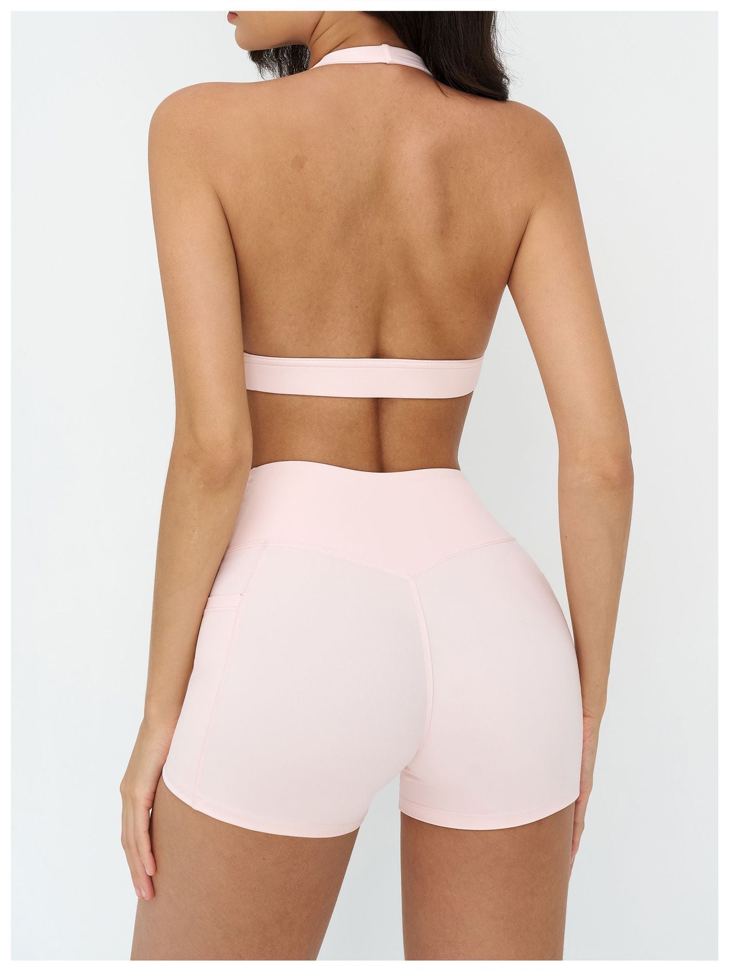 Nude Feel Yoga Bra Cross V neck Beauty Back Exercise Bra Fitness Running Exercise Underwear