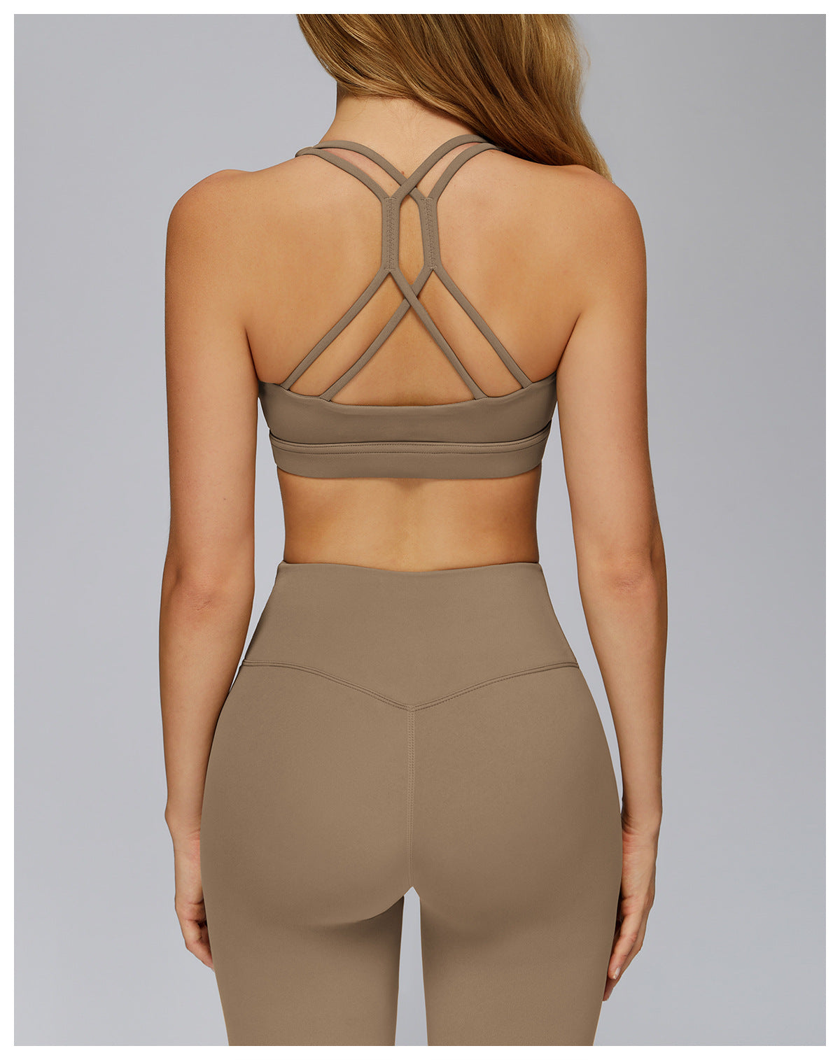 Cloud Sense Yoga Bra Cross Hollow Out Cutout out Beauty Back Tight Sports Underwear Running Sports Workout Bra