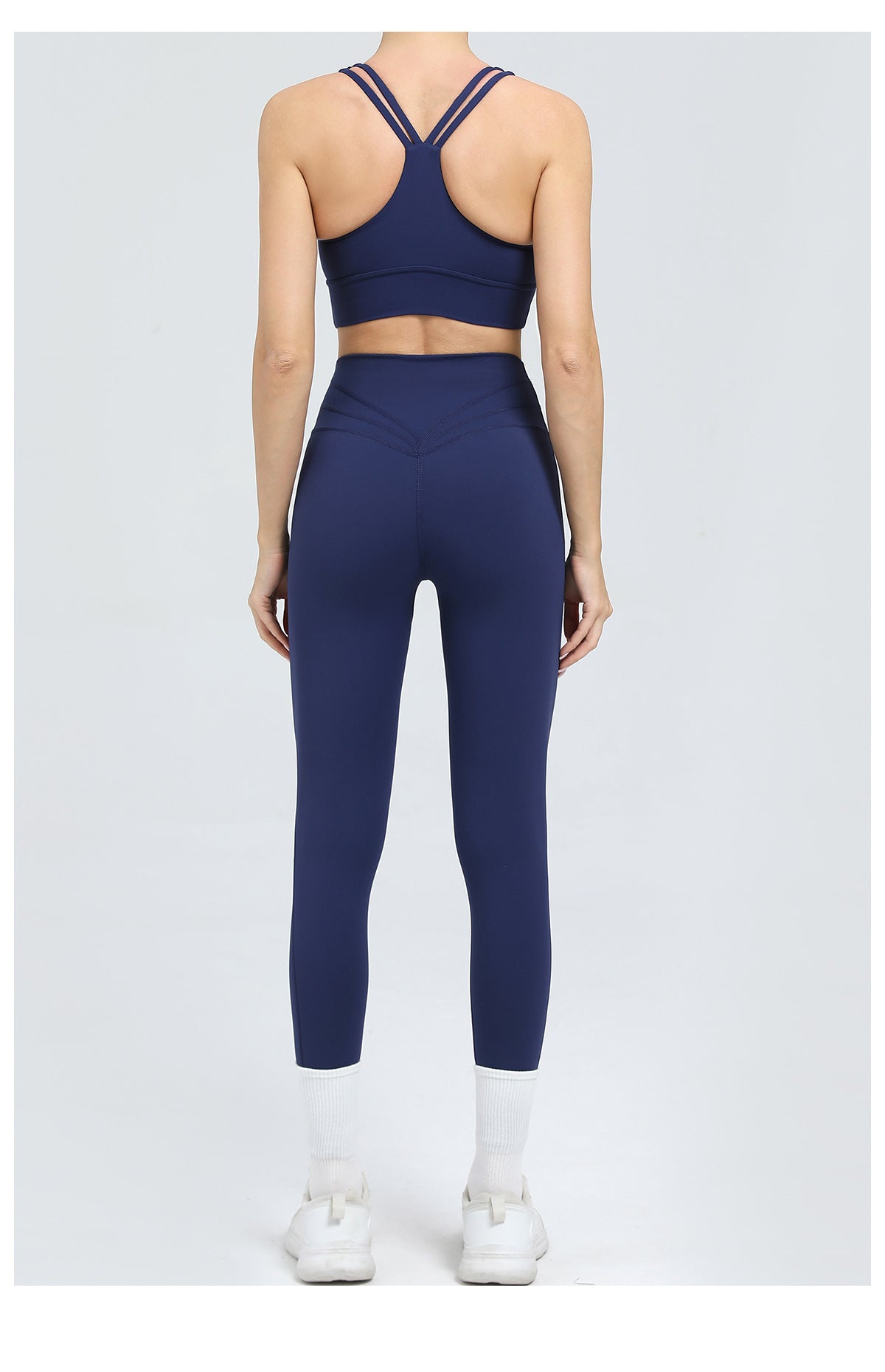 High Waist Tight Hip Lifting Fitness Yoga Wear Running Sports Set