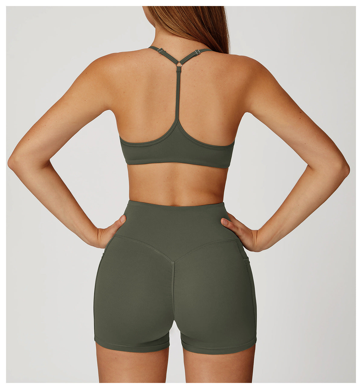 Nude Feel Yoga Bra Y Shaped Beauty Back High Grade Sports Underwear Running Fitness Sports Bra Women