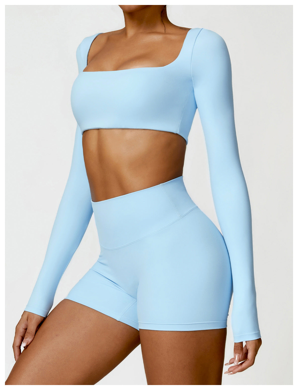Sollinarry Winter Tight Long Sleeve Yoga Wear Outdoor Running Fitness Clothes Brushed T Shirt Long Sleeve Sports Top