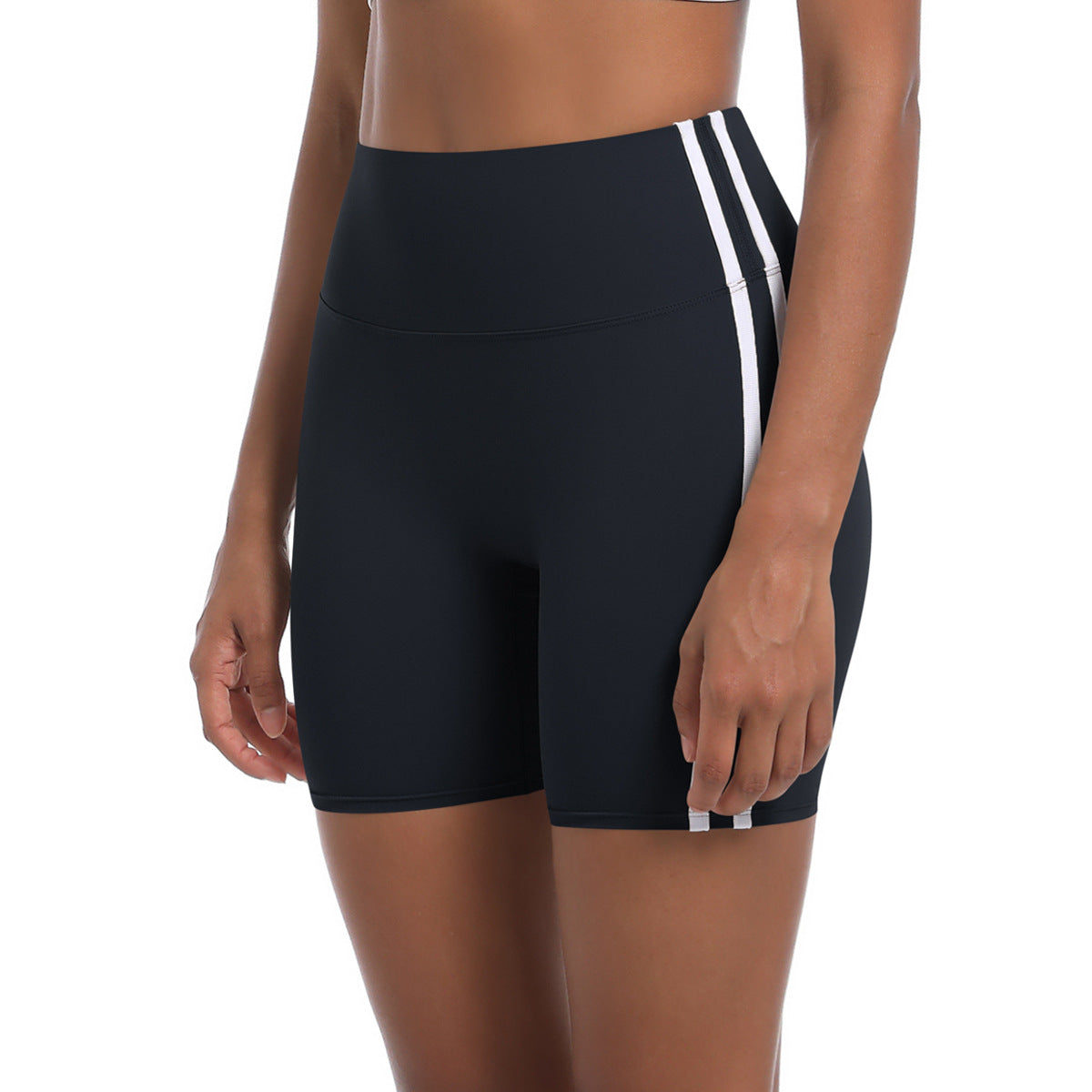 Arrival Yoga Pants Tight Cycling Pants Hip Lifting Pants Contrast Color Breathable Fitness Shorts Quick Drying Sports Shorts