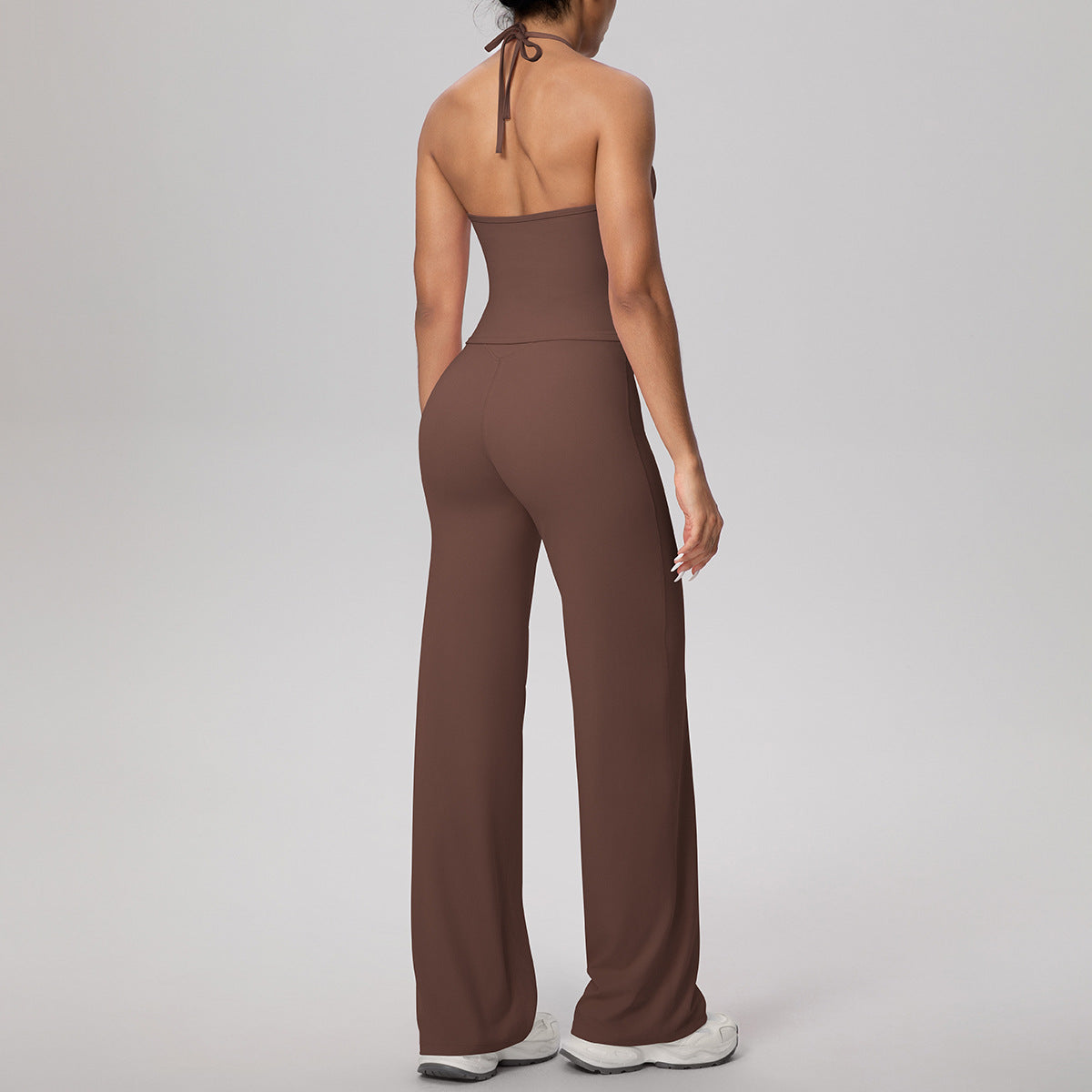 Cloud Sense Lace Strap Yoga Vest Fitness Pants Running Baggy Straight Trousers Fitness Yoga Wear Suit Women