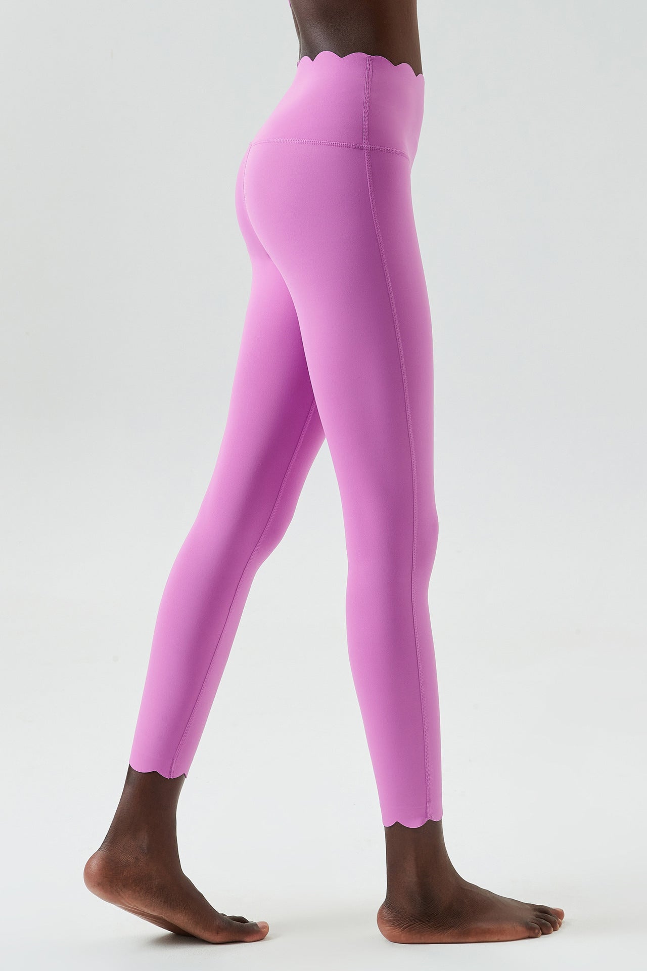 Small Wave Liquid Glue Yoga Pants Women High Waist Flat Stomach Sports Fitness Tight Trousers Quick Drying Leggings