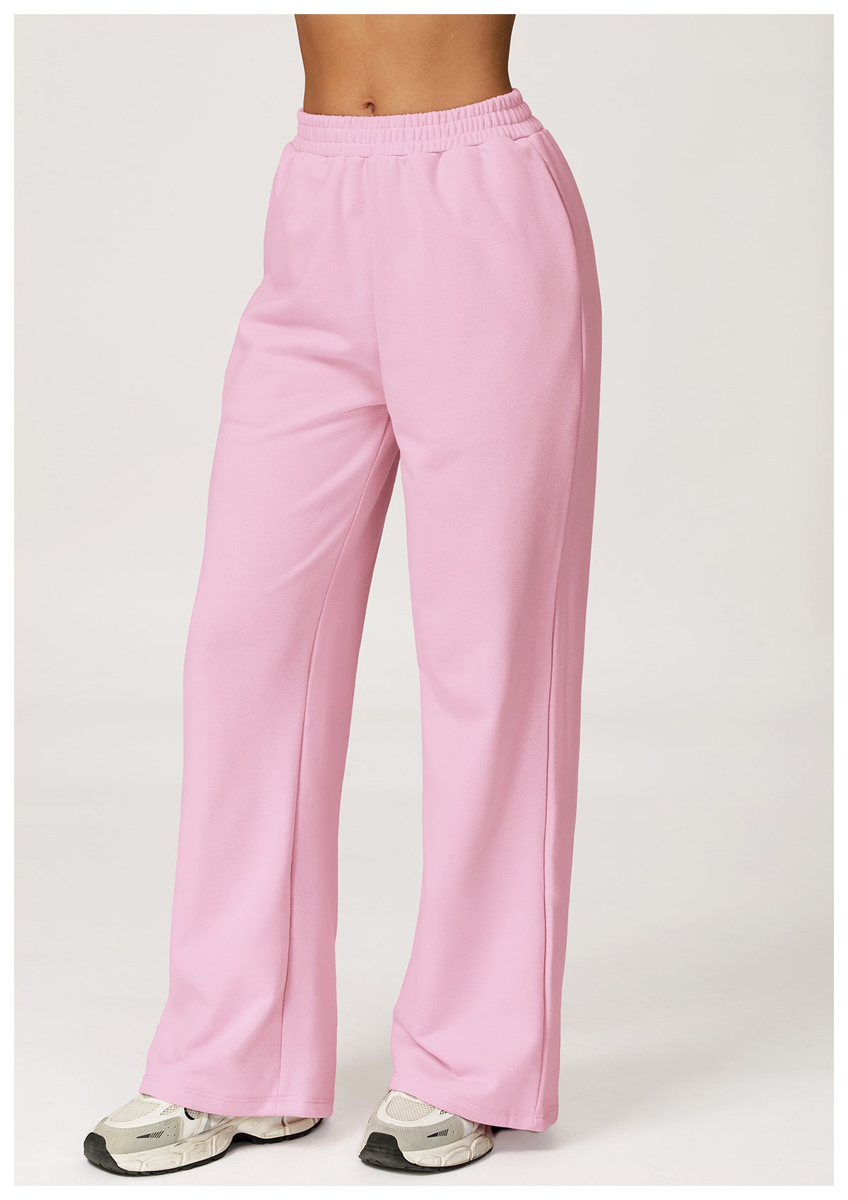Autumn Winter High Waist Sweatpants Wide Leg Slimming Straight Loose Trousers Outdoor Casual Sports Running Sweatpants