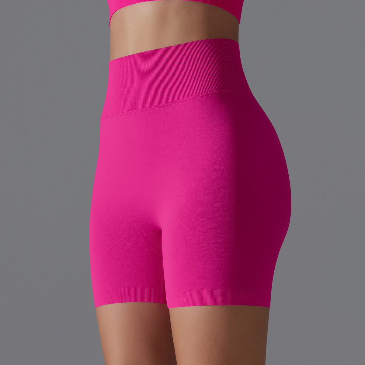 Summer High Waist Hip Lift Fitness Pants Women Sports Belly Contracting Cycling Tights Peach Hip Yoga Short