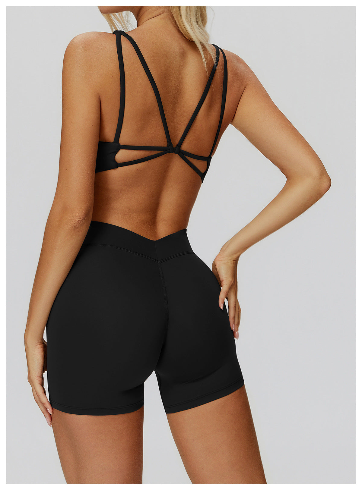Yoga Bra Thin Strap Crossing Beauty Back Exercise Underwear High Sense Running Fitness Top
