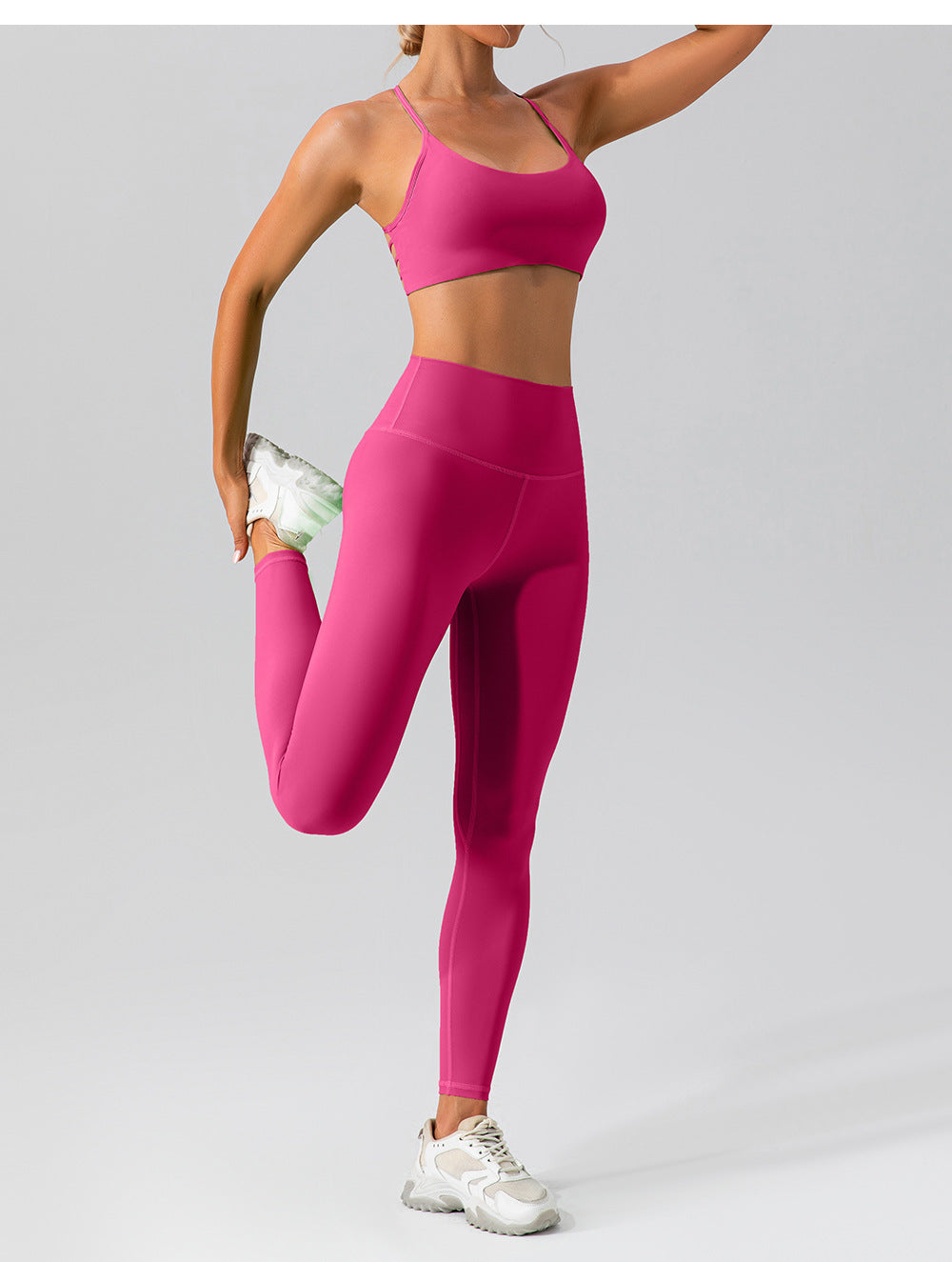 High Waist Hip Lift Seamless Yoga Pants Women Running Tight Sports Leggings Quick Drying Nude Feel Fitness Pants Outer Wear