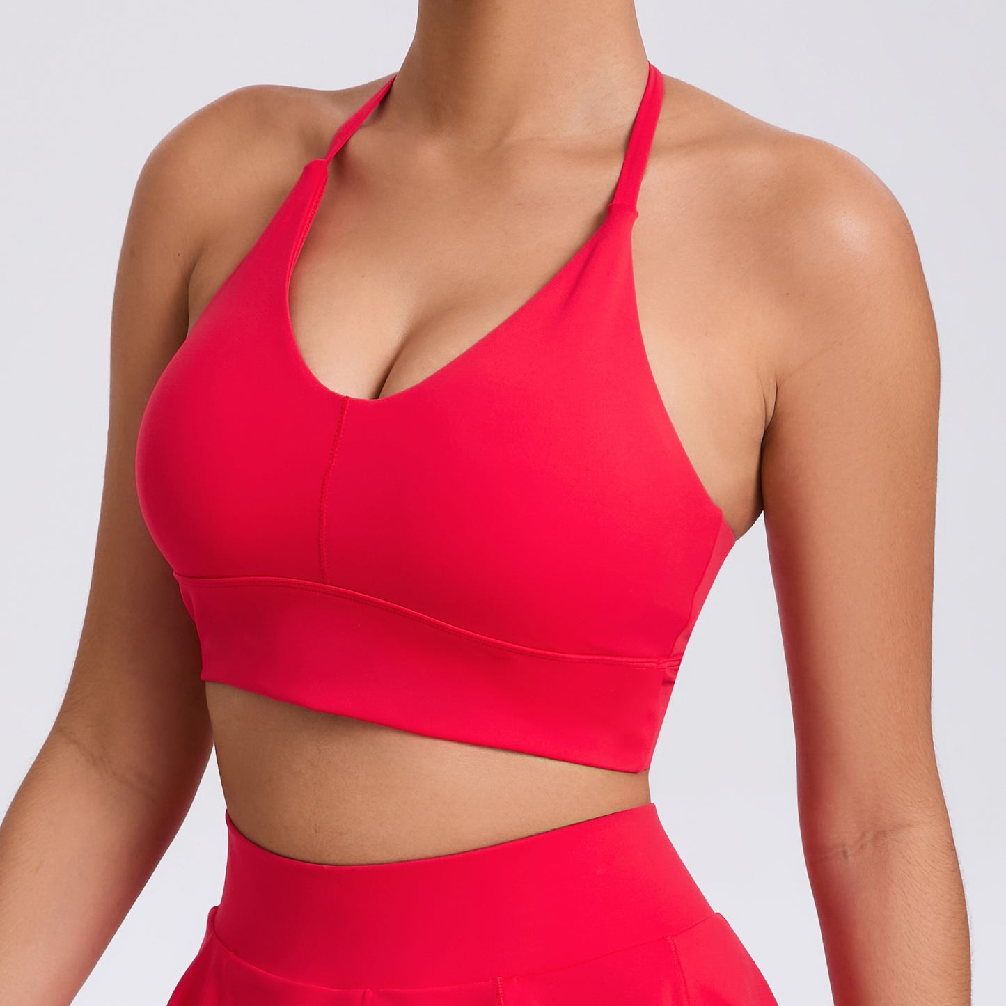 Tight Yoga Adjustable Shoulder Strap Sports Underwear Shockproof Pilates Running Outdoors Workout Bra