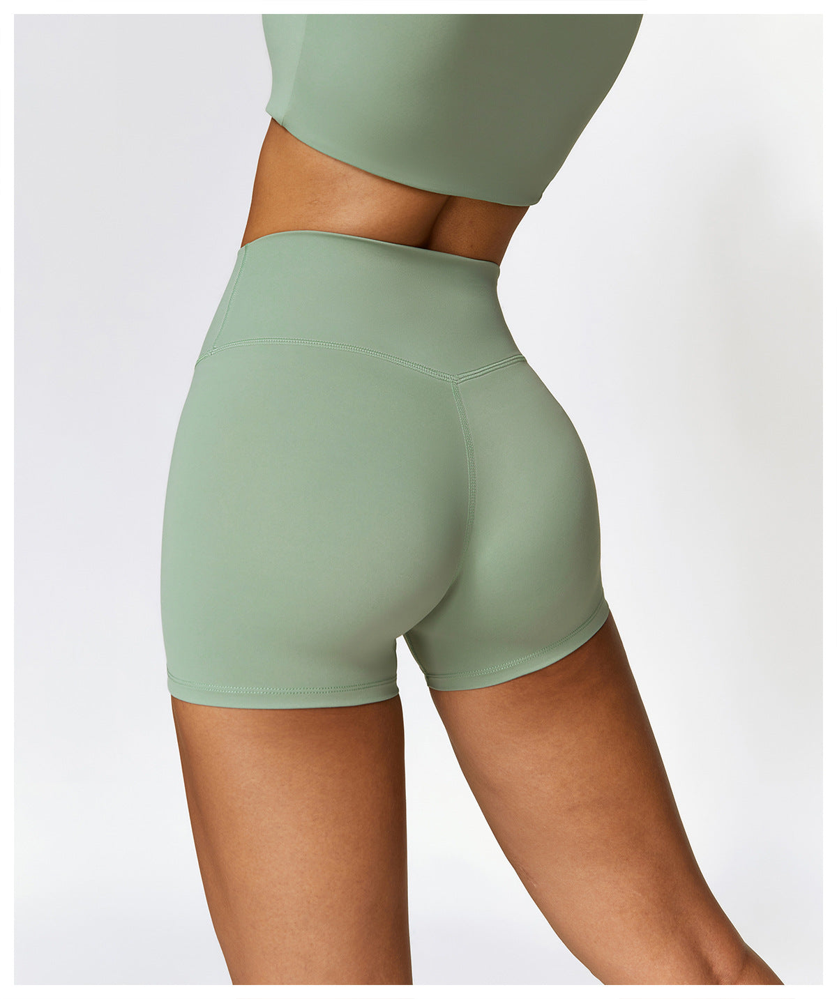 Brushed Tight Yoga Shorts Women High Waist Belly Contracting Fitness Pants Hip Lifting Running Exercise Shorts