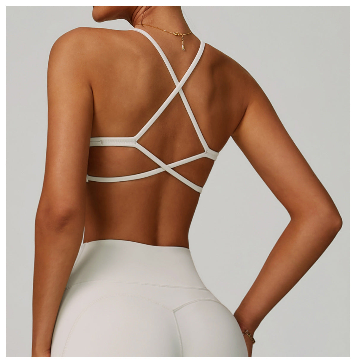 Cloud Sense Yoga Bra Quick-Drying Cross Back High Strength Workout Clothes Casual Running Exercise Underwear