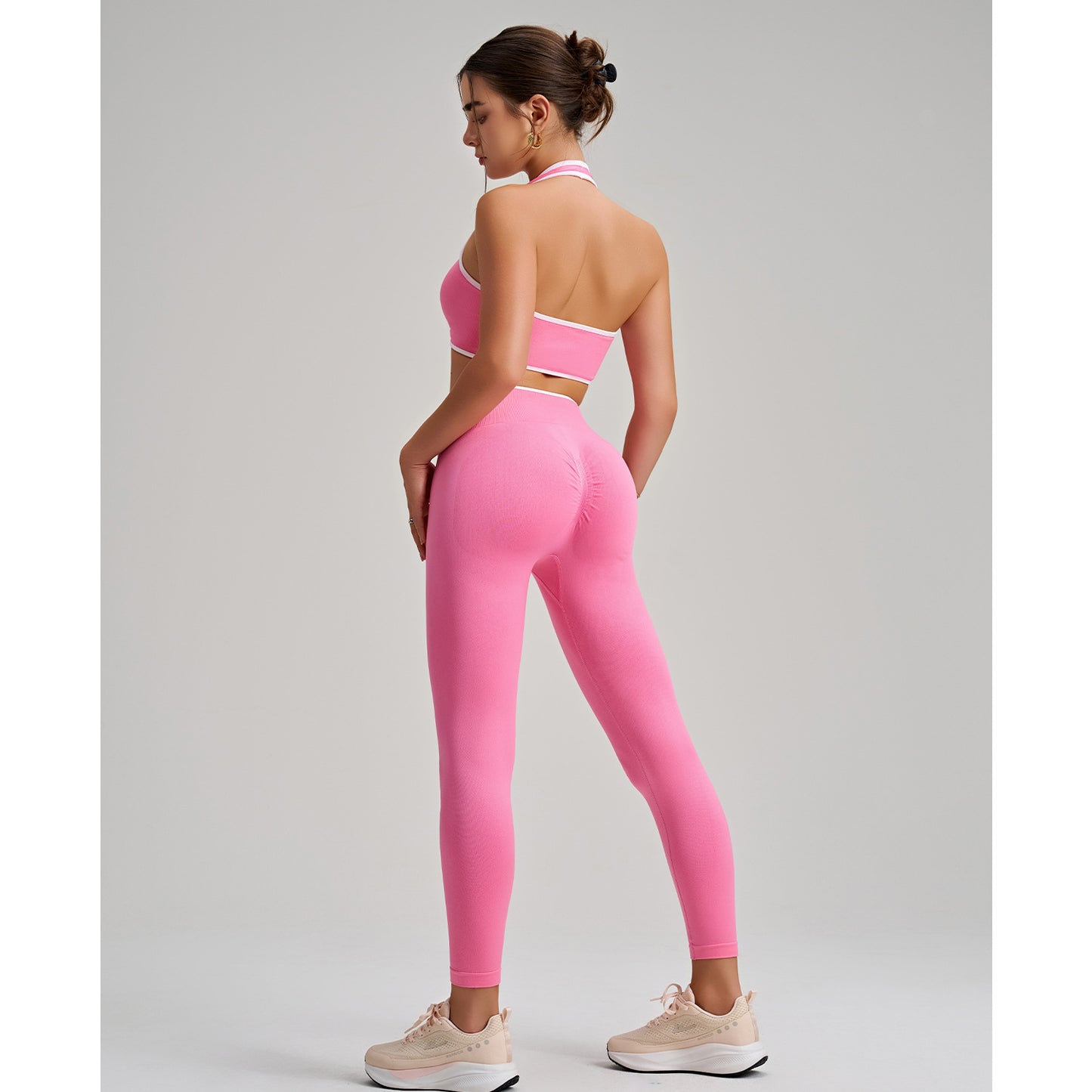 Sports Bra Yoga Trousers Running Fitness Sportswear Two Piece Set for Women