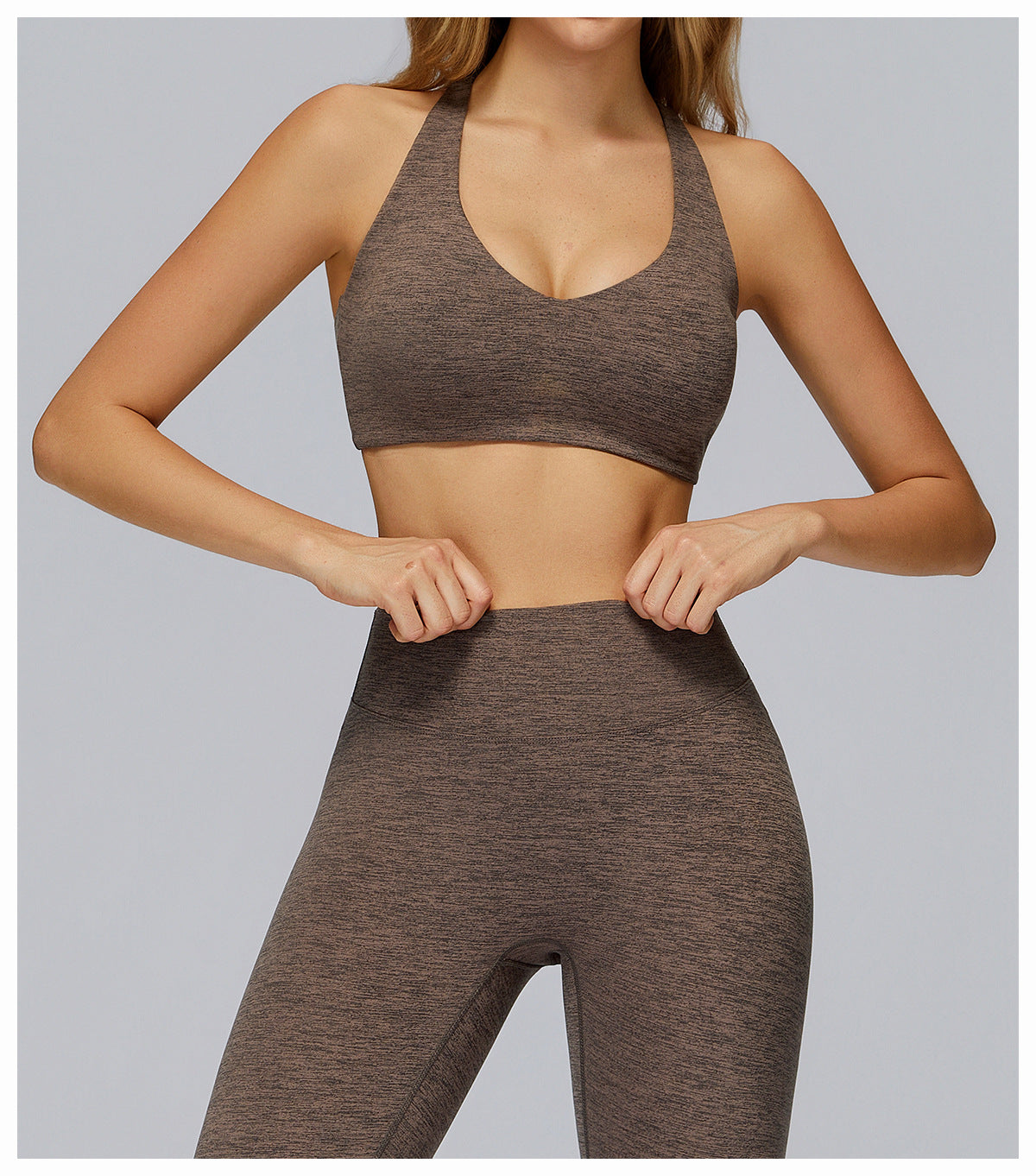 Brushed Yoga Bra Outdoor H Shaped Beauty Back Workout Clothes Women Running Tight Casual Sports Underwear