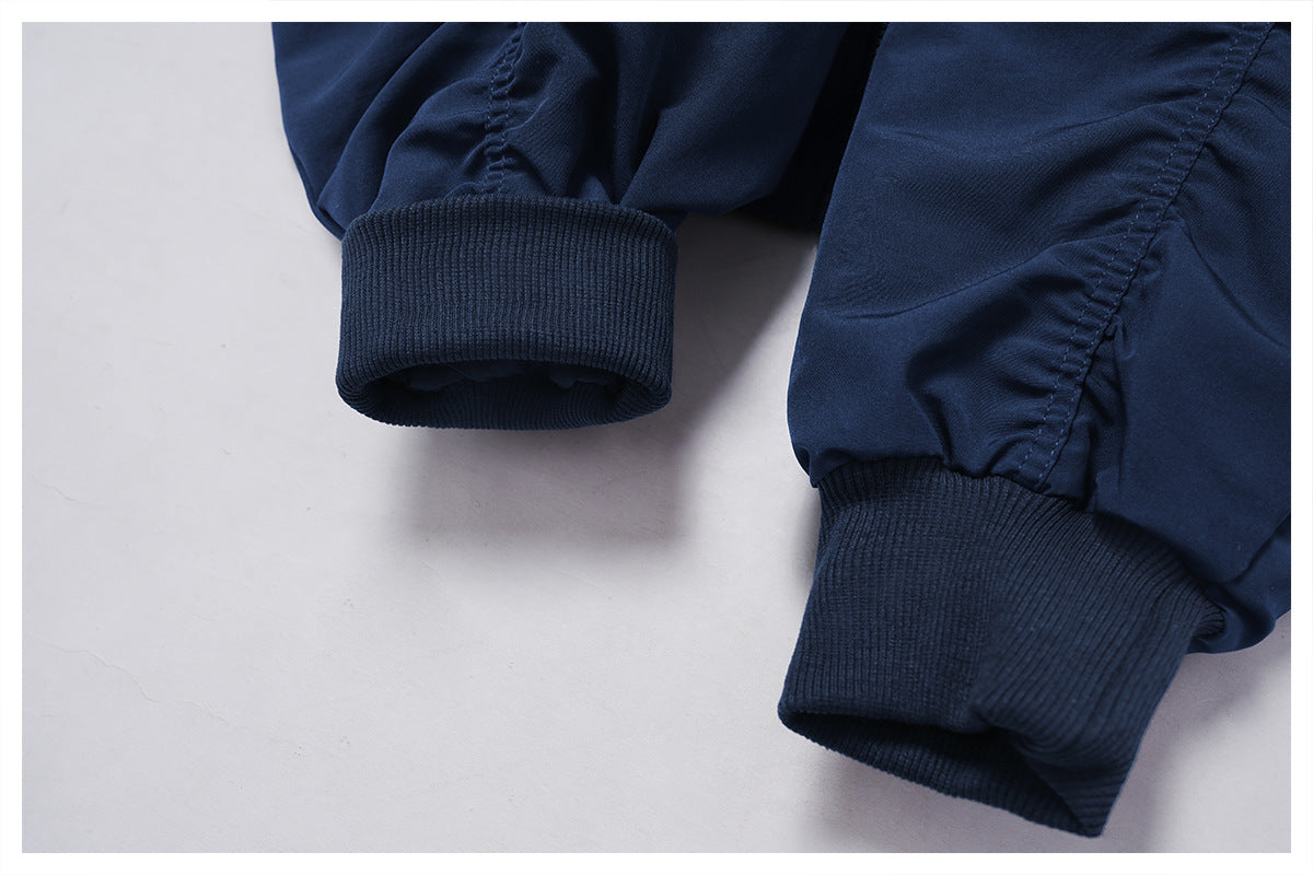 Autumn Winter Loose Cotton Coat Coat Pocket Zipper Thermal Sports Coat Outdoor Mountaineering Running Top
