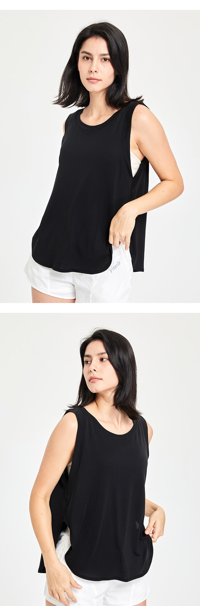Workout Clothes Women Short Sleeveless T-shirt Running Training Yoga Jacket Loose Sports Vest Summer Blouse