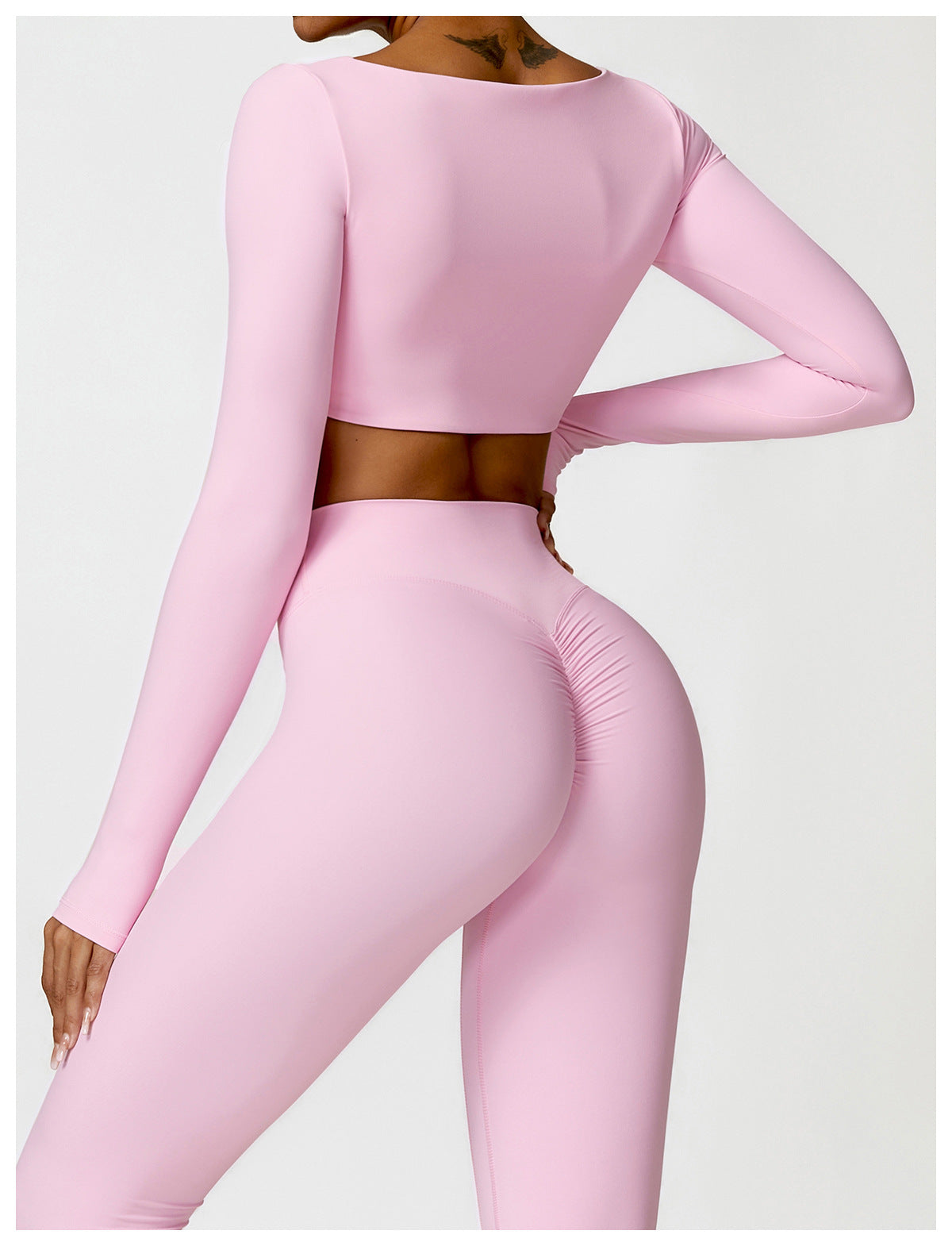 Sollinarry Winter Tight Long Sleeve Yoga Wear Outdoor Running Fitness Clothes Brushed T Shirt Long Sleeve Sports Top