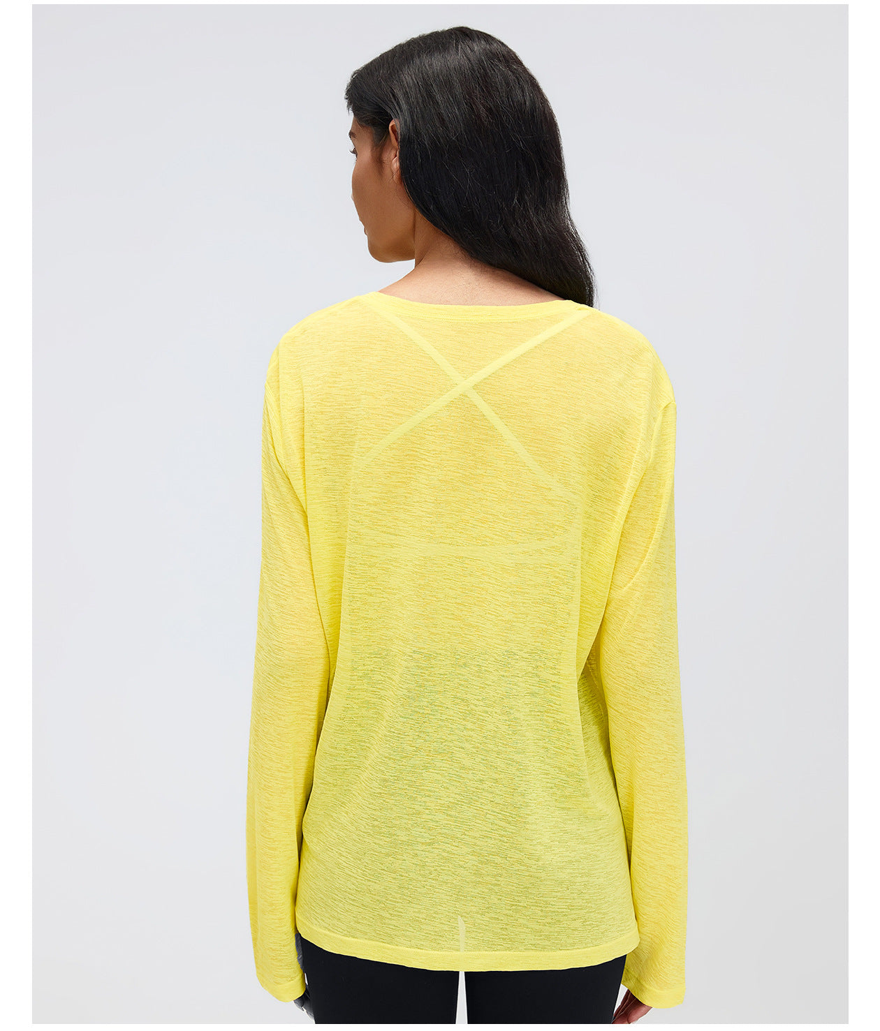 Yoga Clothes Long Sleeve Blouse Women Loose Breathable Workout Top Casual Running Exercise T shirt