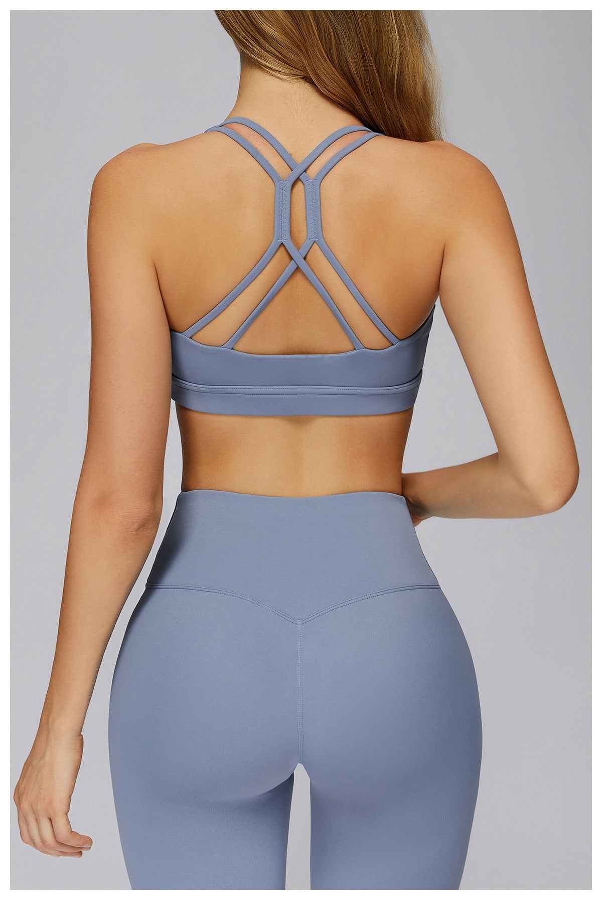Cloud Sense Yoga Bra Cross Hollow Out Cutout out Beauty Back Tight Sports Underwear Running Sports Workout Bra