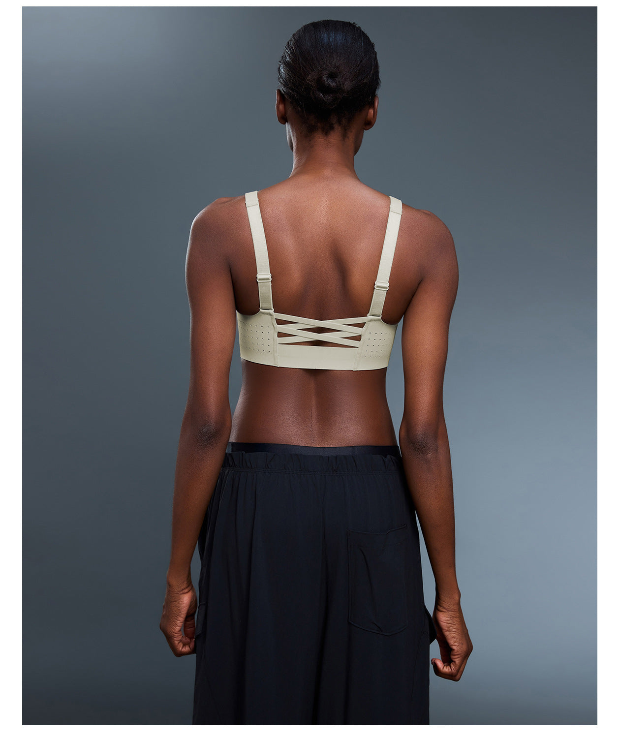 High Strength Support Sports Underwear Front Zipper Yoga One Piece Cup Shockproof Running Training Backless Bra