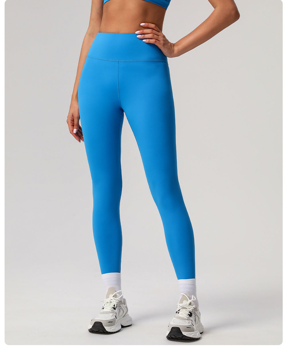 Quick Drying Yoga Pants Women High Waist Hip Lift Tight Sports Ninth Pants T Line Wear Resistant Running Fitness Pants